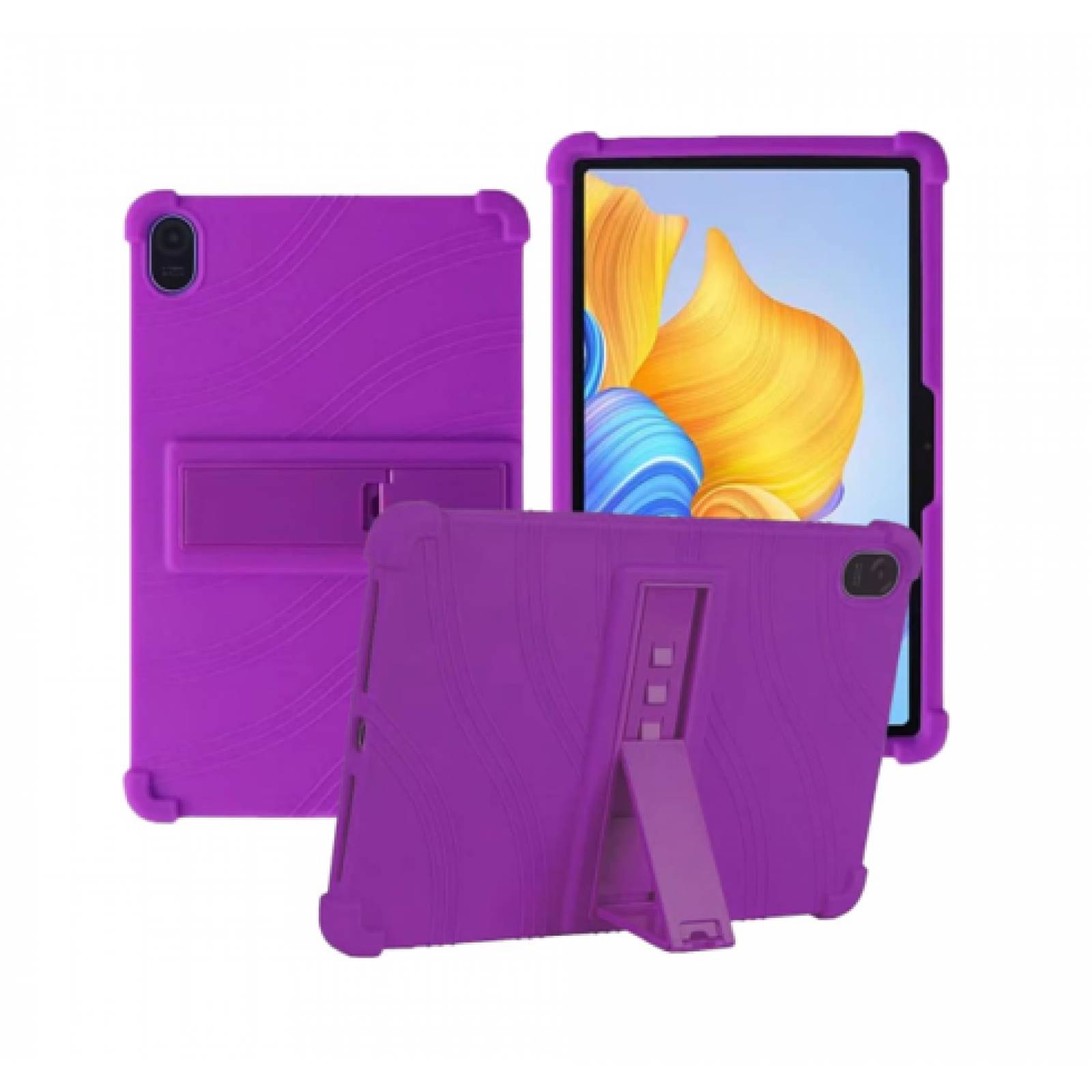  SLLMYYX Funda para Honor Pad 8/Honor Tablet 8 HEY-W09 12.0  pulgadas, 360 giratorio Kickstand silicona Armadura agarre mango plegable  cubierta de soporte, color rosa : Electrónica