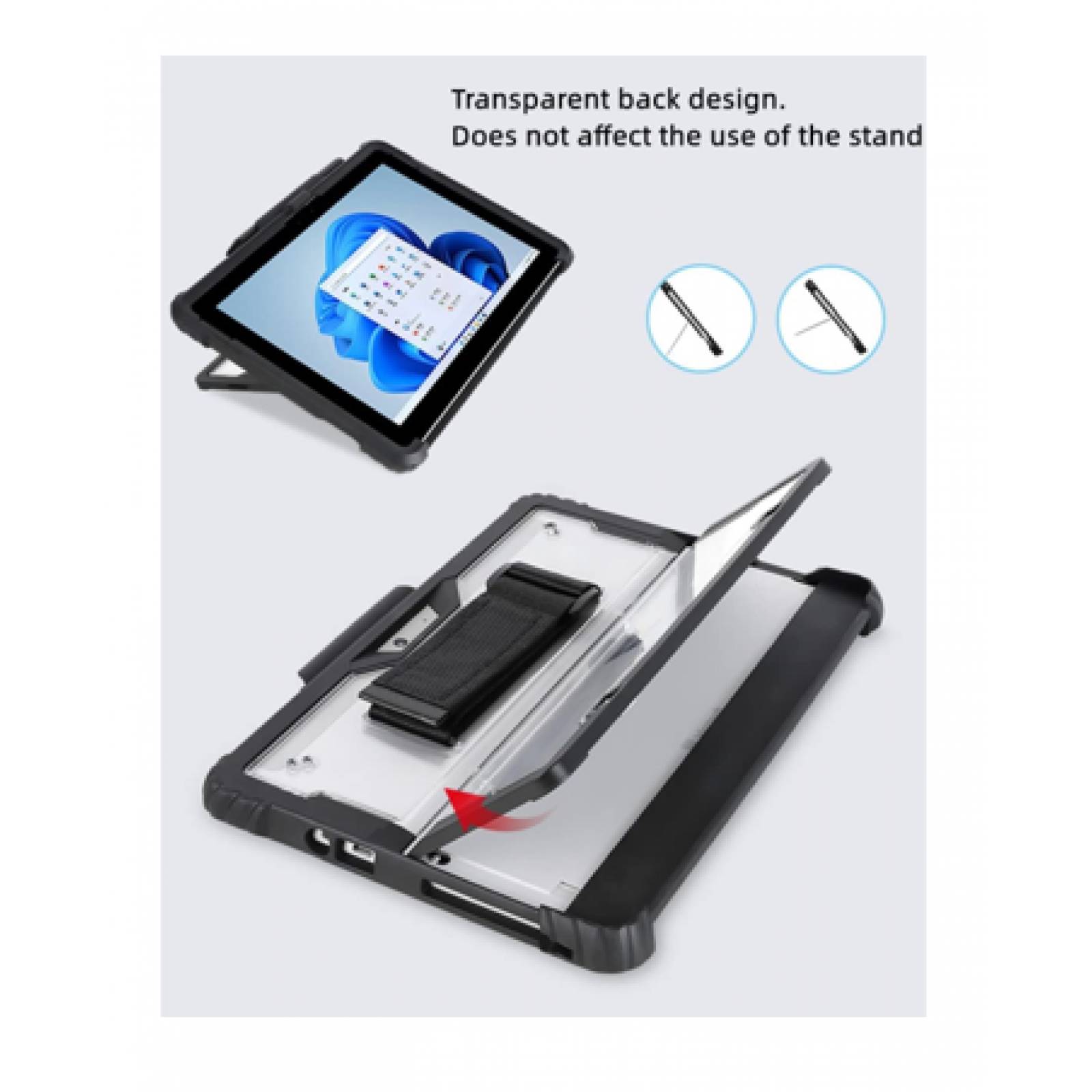 Funda Correa Transparente para Microsoft Surface Pro 9 de 13