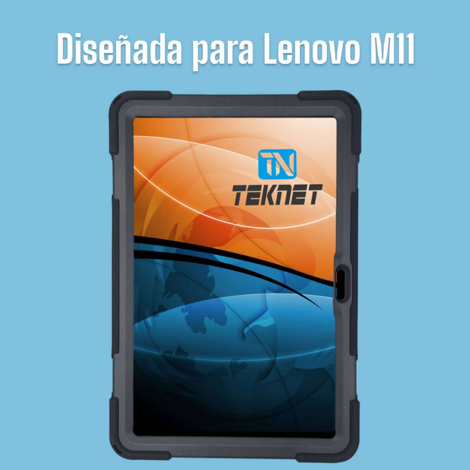 Teknet Funda para Lenovo Tab M11 TB330 de 11 Pulg  Uso Rudo correa