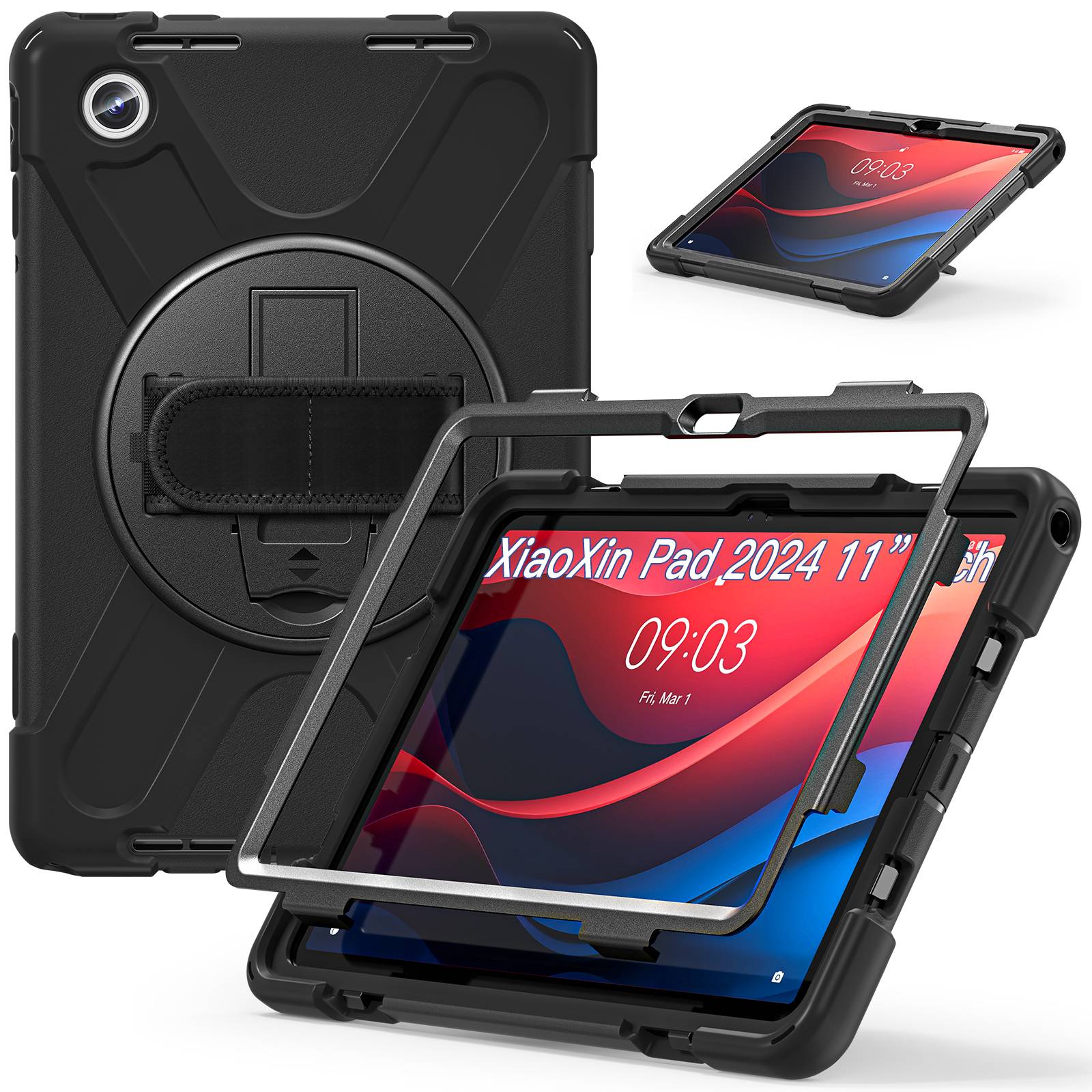 Teknet Funda para Lenovo Tab M11 TB330 de 11 Pulg  Uso Rudo correa