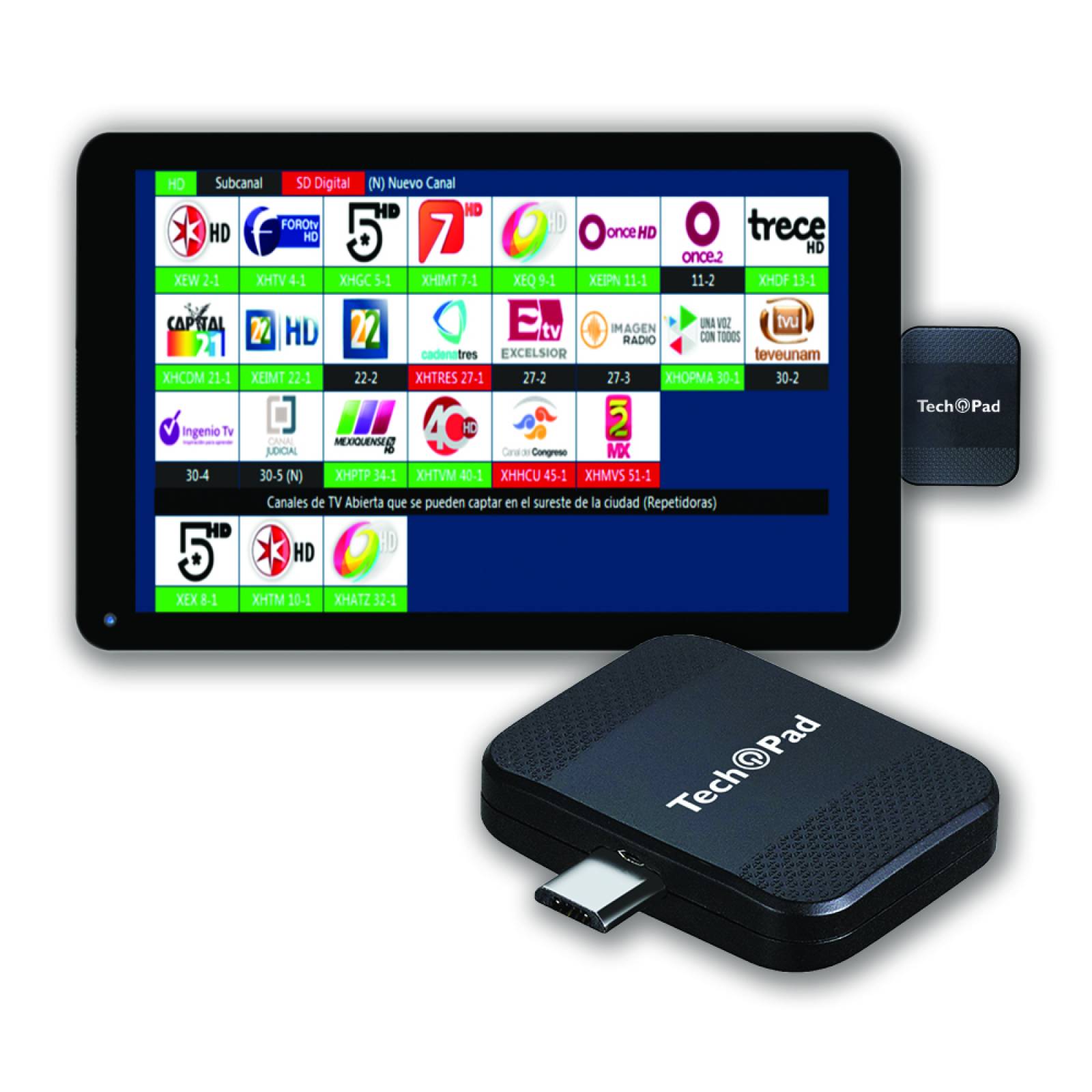 COMBO TABLET X9 1 16GB ROM Y SINTONIZADOR TV TUNNER TECHPAD