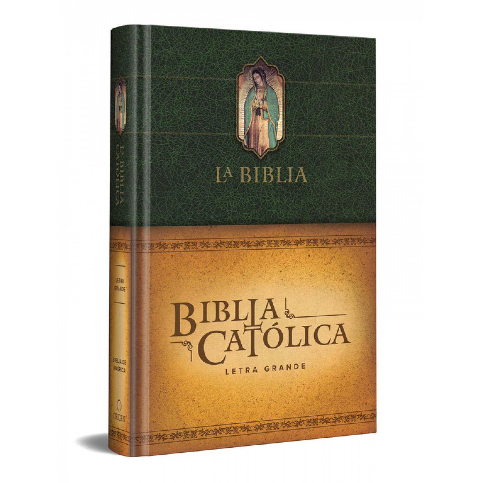 La Biblia Católica Con Diseño de  Virgen de Guadalupe
