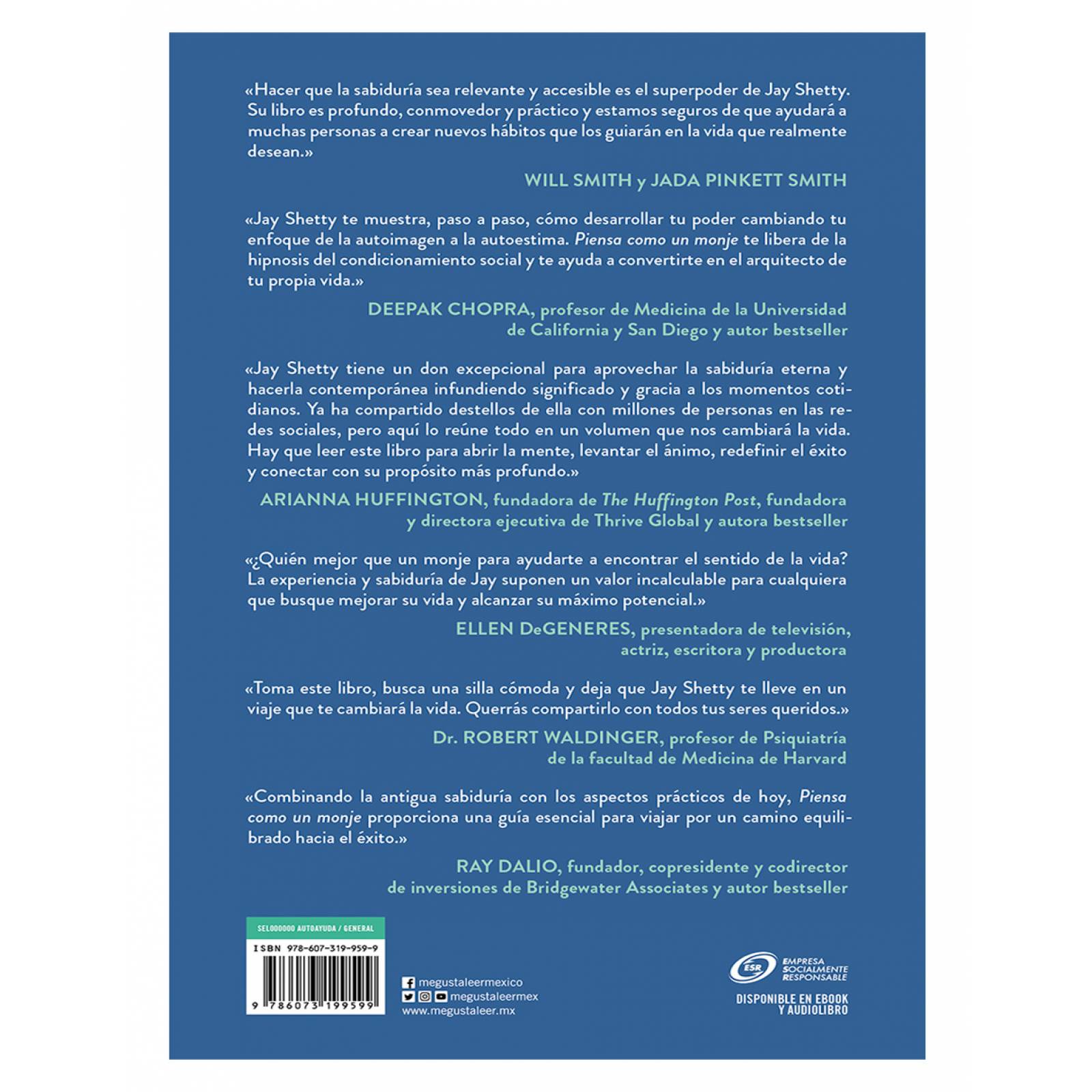 Libro Piensa como un monje Editorial Grijalbo Autor Jay Shetty