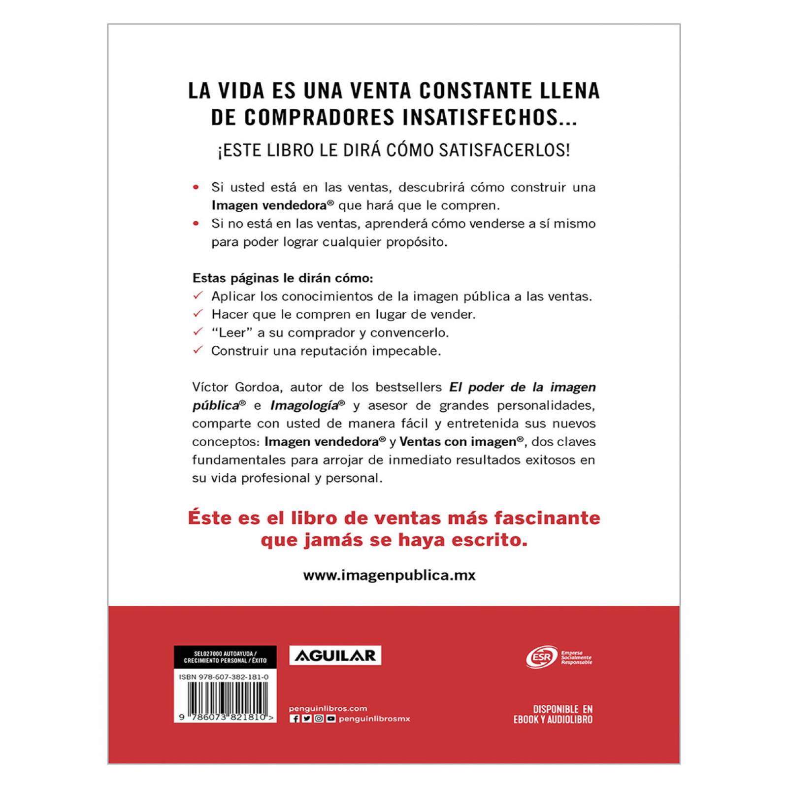 Libro Imagen vendedora Editorial Aguilar Autor Víctor Gordoa