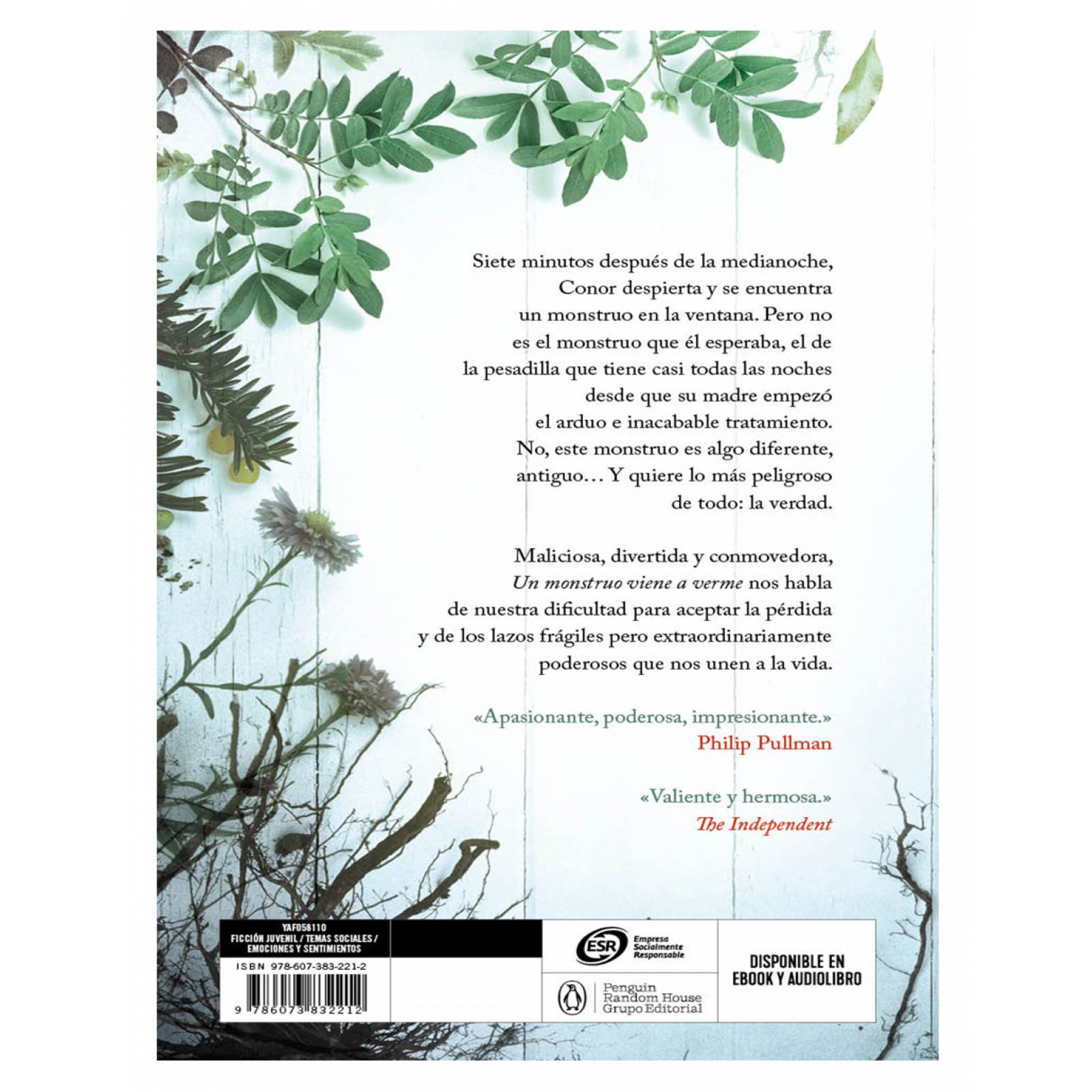 Un monstruo viene a verme Editorial B de Bolsillo Autor Patrick Ness