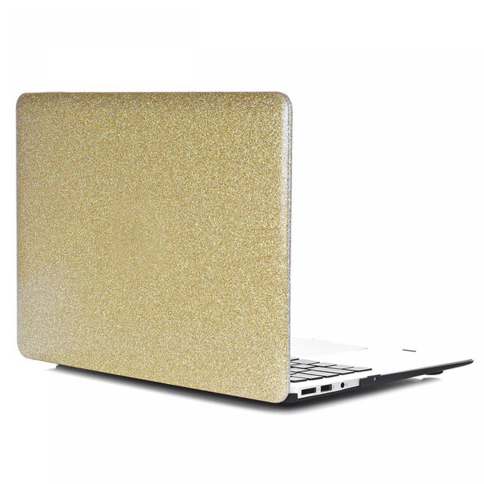 CARCASA FUNDA PROTECTOR CASE izÜg para Macbook Air 11 A1465/A1370 GLITTER ORO