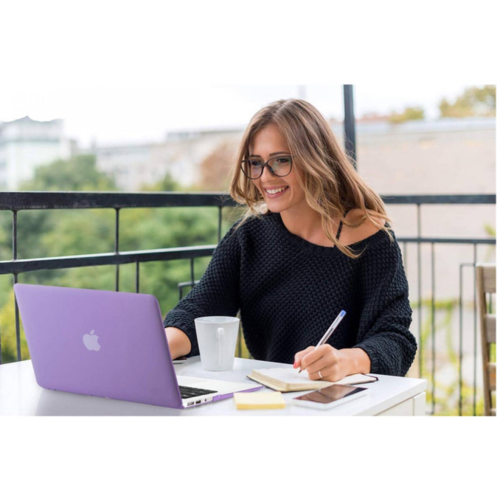 CARCASA FUNDA PROTECTOR CASE izÜg para Macbook Pro 13 RETINA A1425/A1502 MORADO