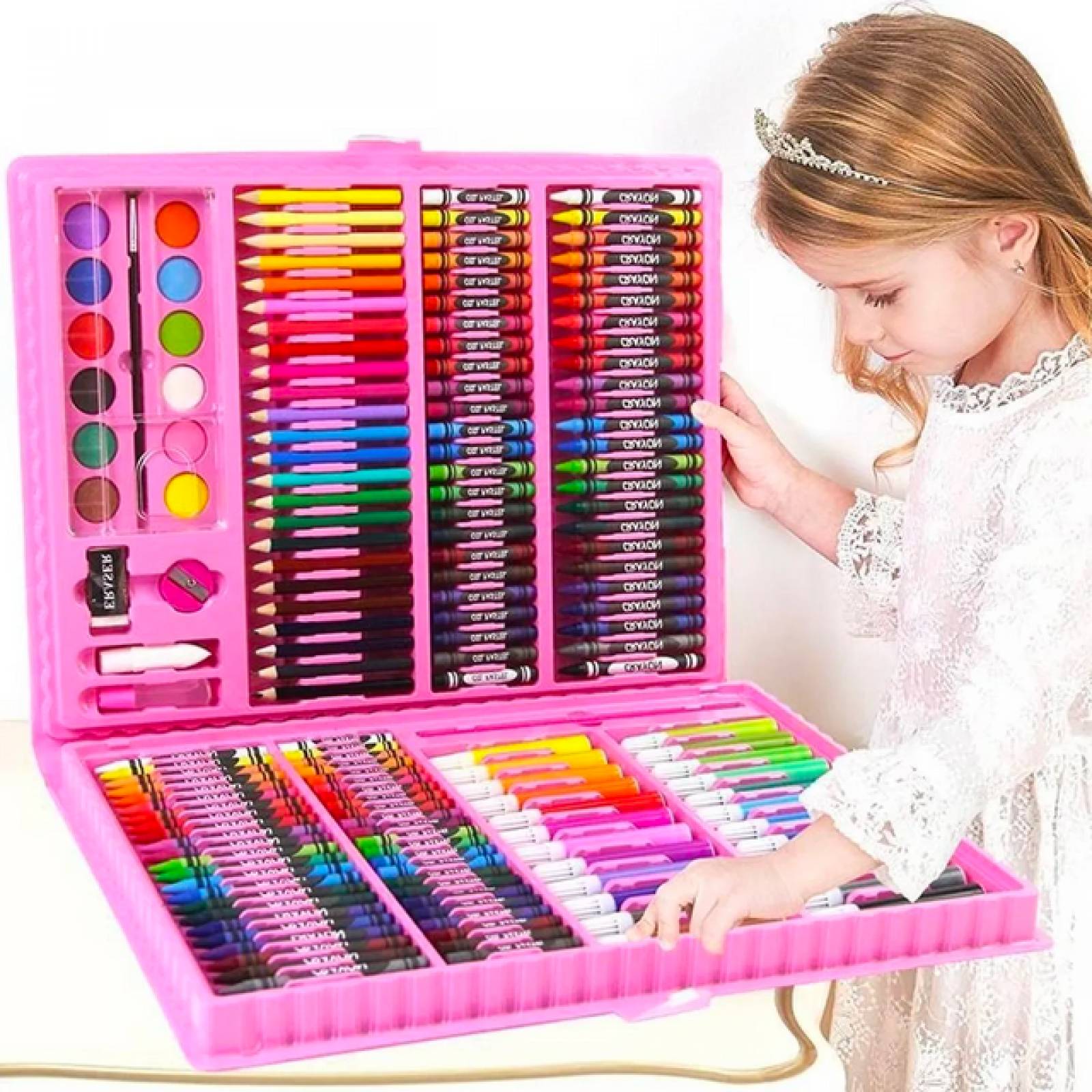 Juego De Colorear Para Niños Con 168 Piezas Estuche De Color, ARTE