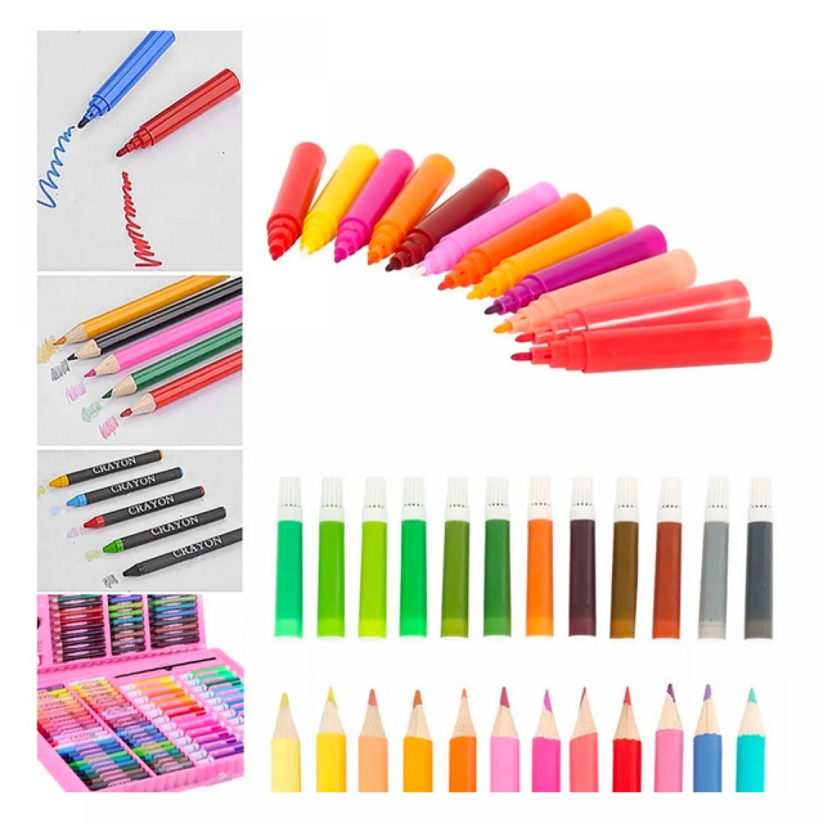 Juego De Colorear Para Niños Con 168 Piezas Estuche De Color, ARTE