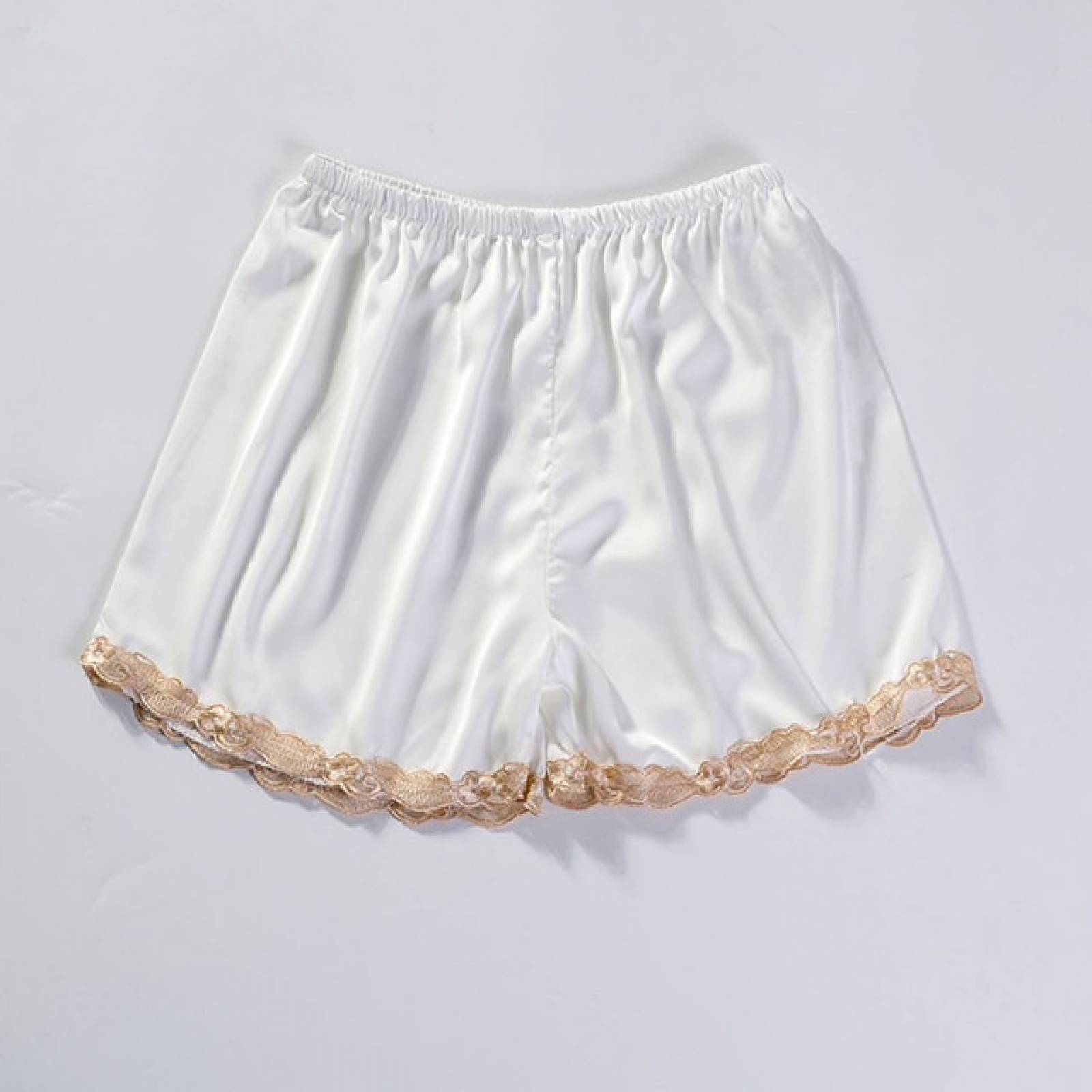 Pijama saten 6 en 1 Ügav conjunto bata, vestido, blusa, short, pantalon y pads