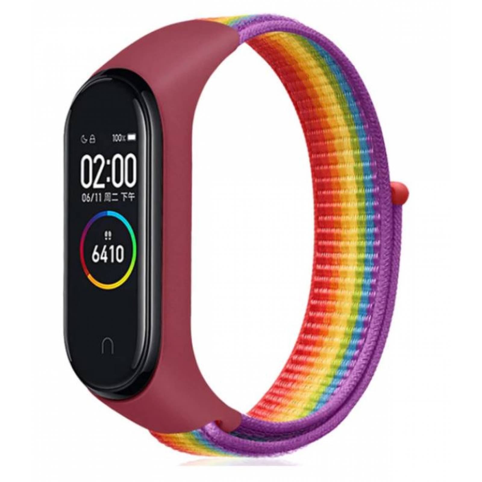 Correa de Nylon Para Xiaomi mi Band 5 mi band 4 mi band 3 Arcoiris2