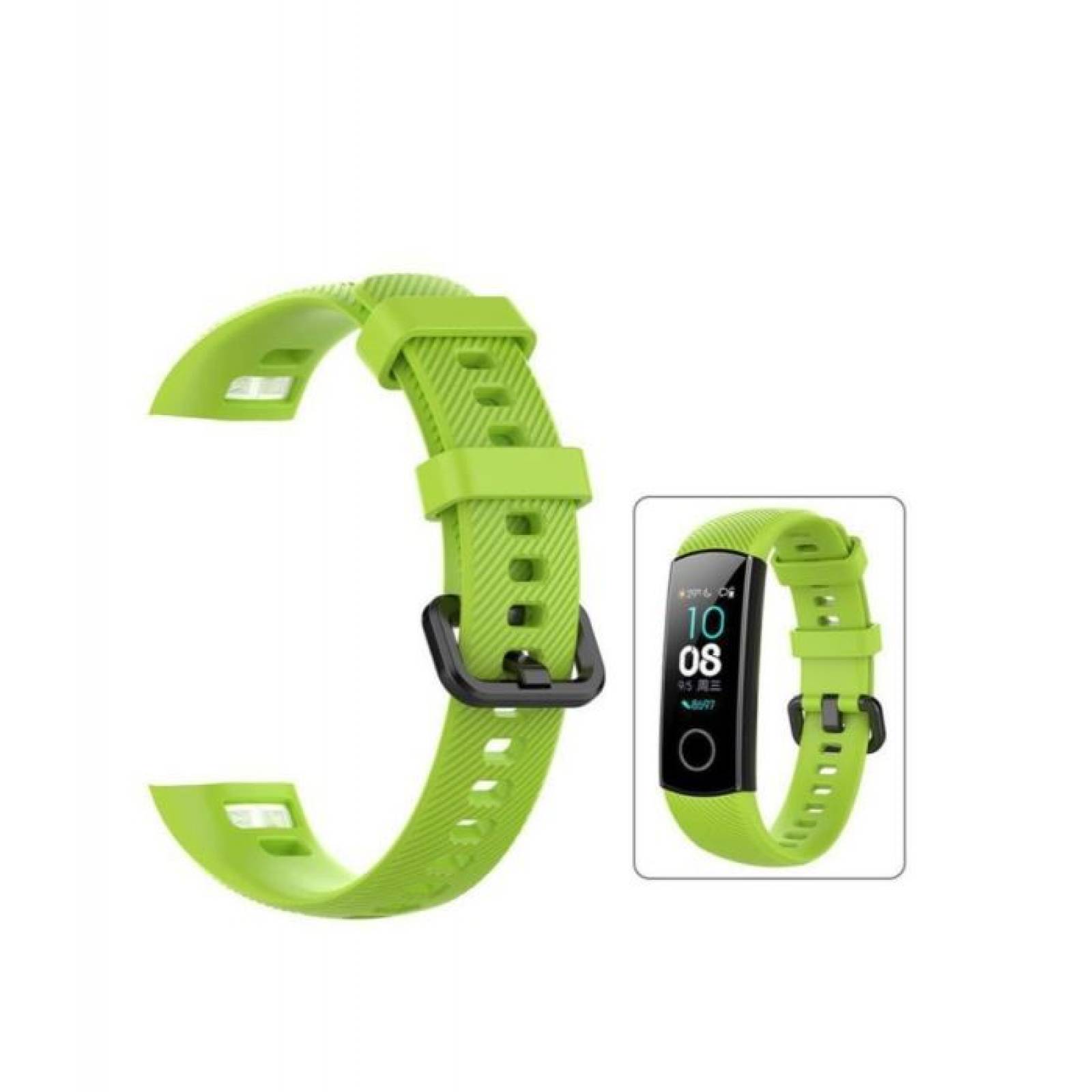 Correa de silicon para Huawei Honor band 4 y Honor Band 5 Verde