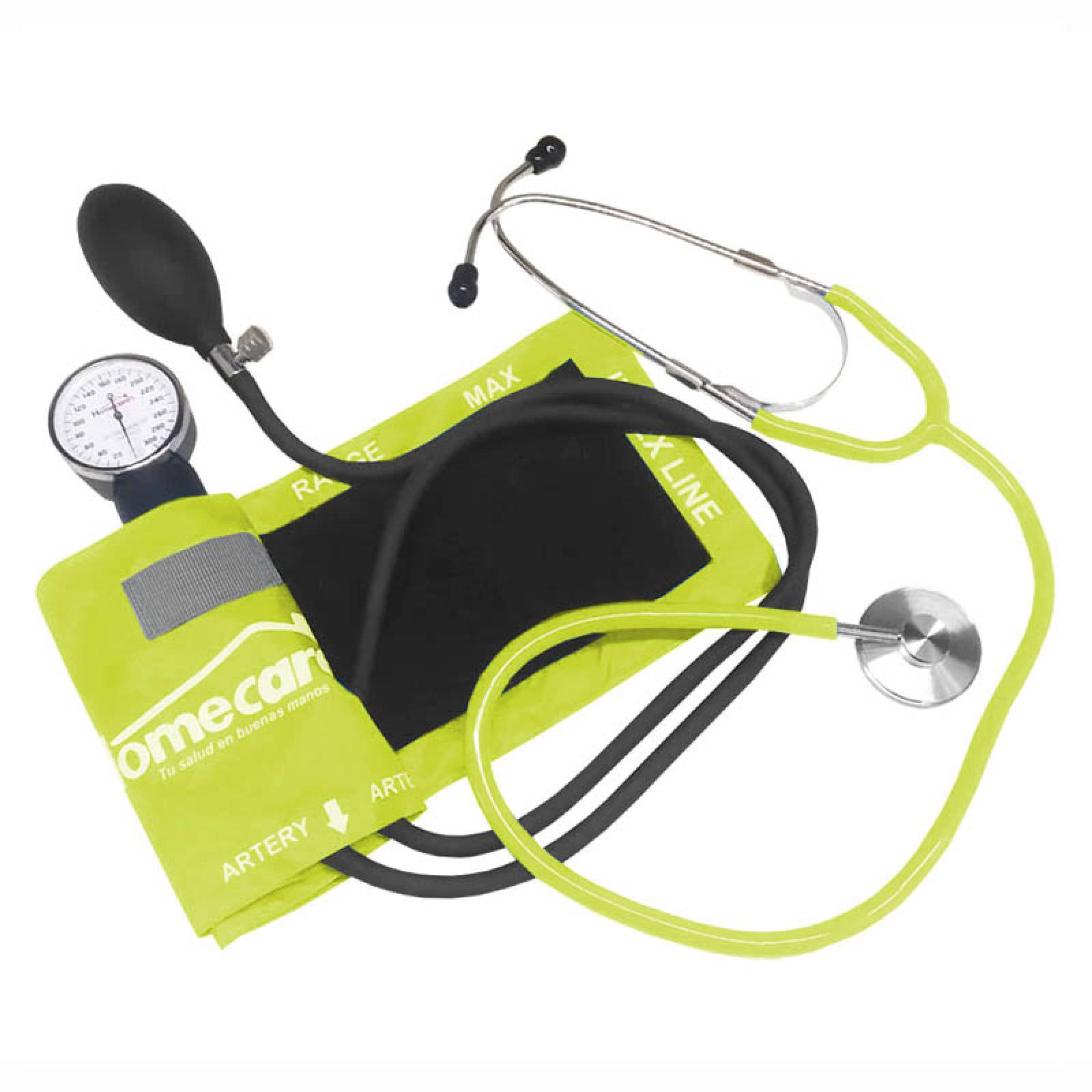 Baumanometro Estetoscopio Simple Estuche Amarillo