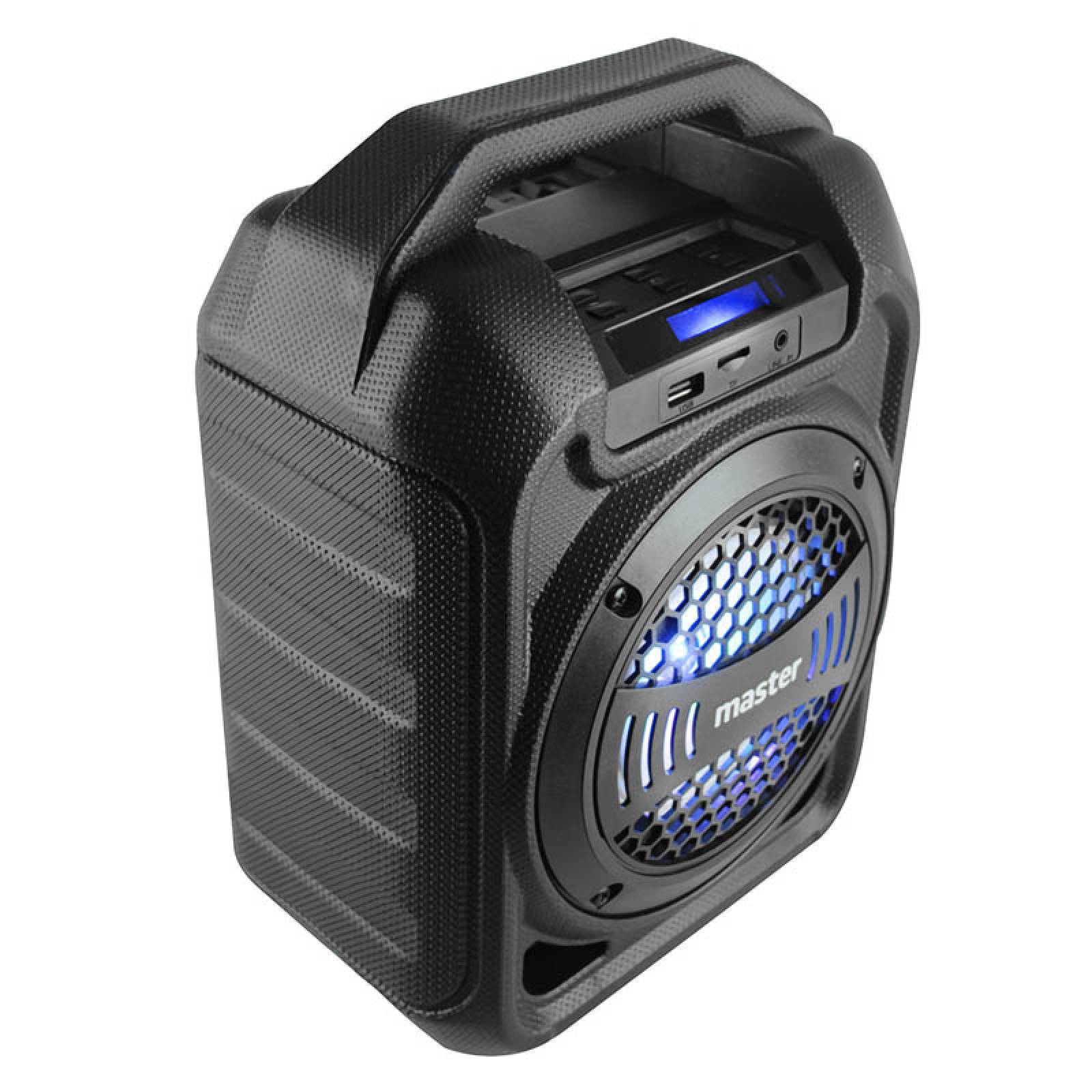 Bafle Amplificador Portatil Mini Bocina Luz Led