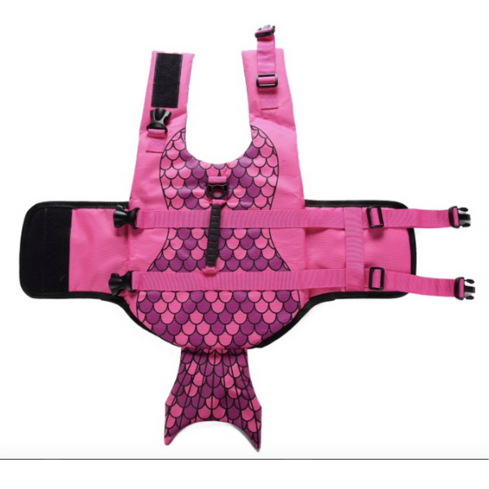 Chalecos Salvavidas Para Perro Mediano (L) Sirena Morado