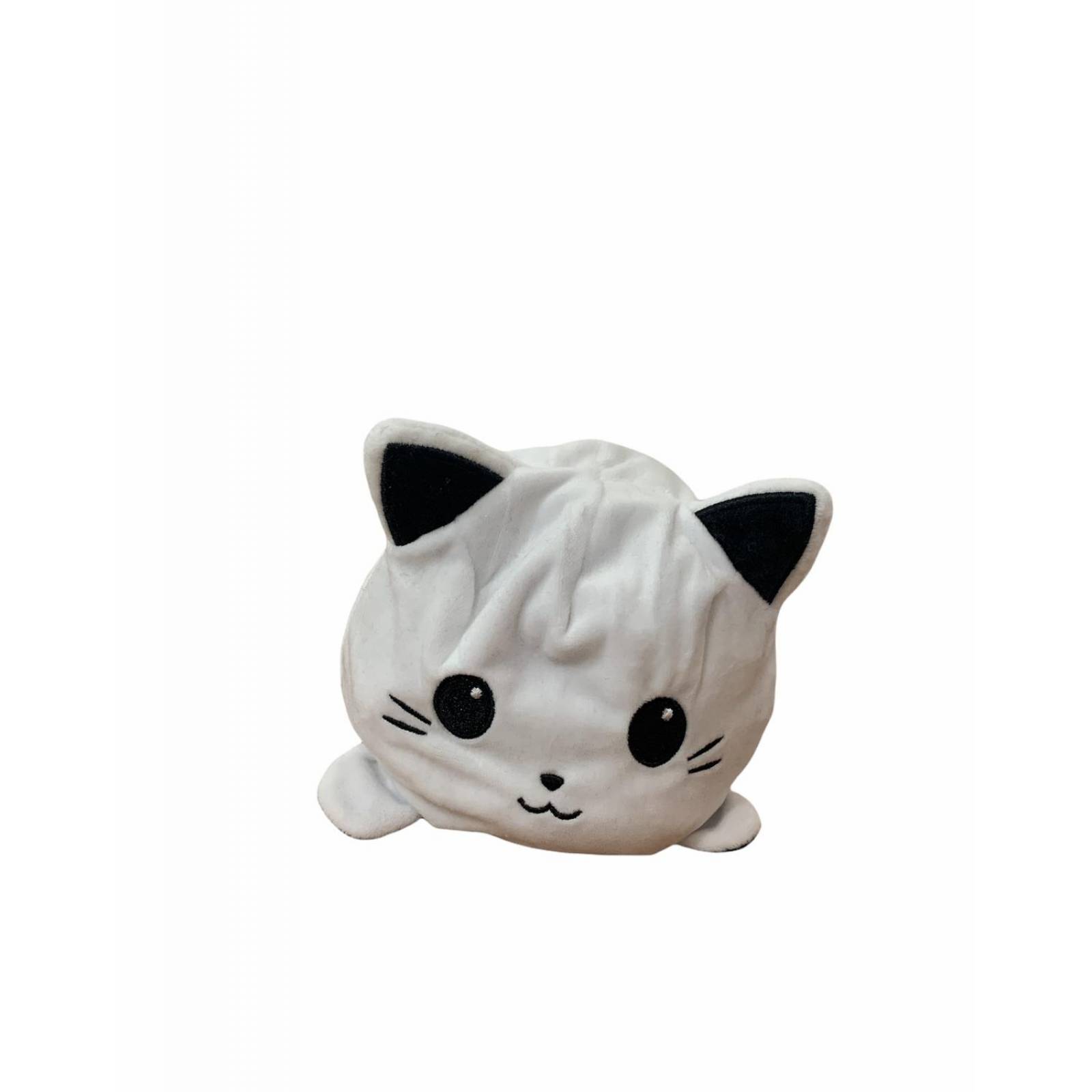 Peluche Reversible Gato Feliz y Enojado 