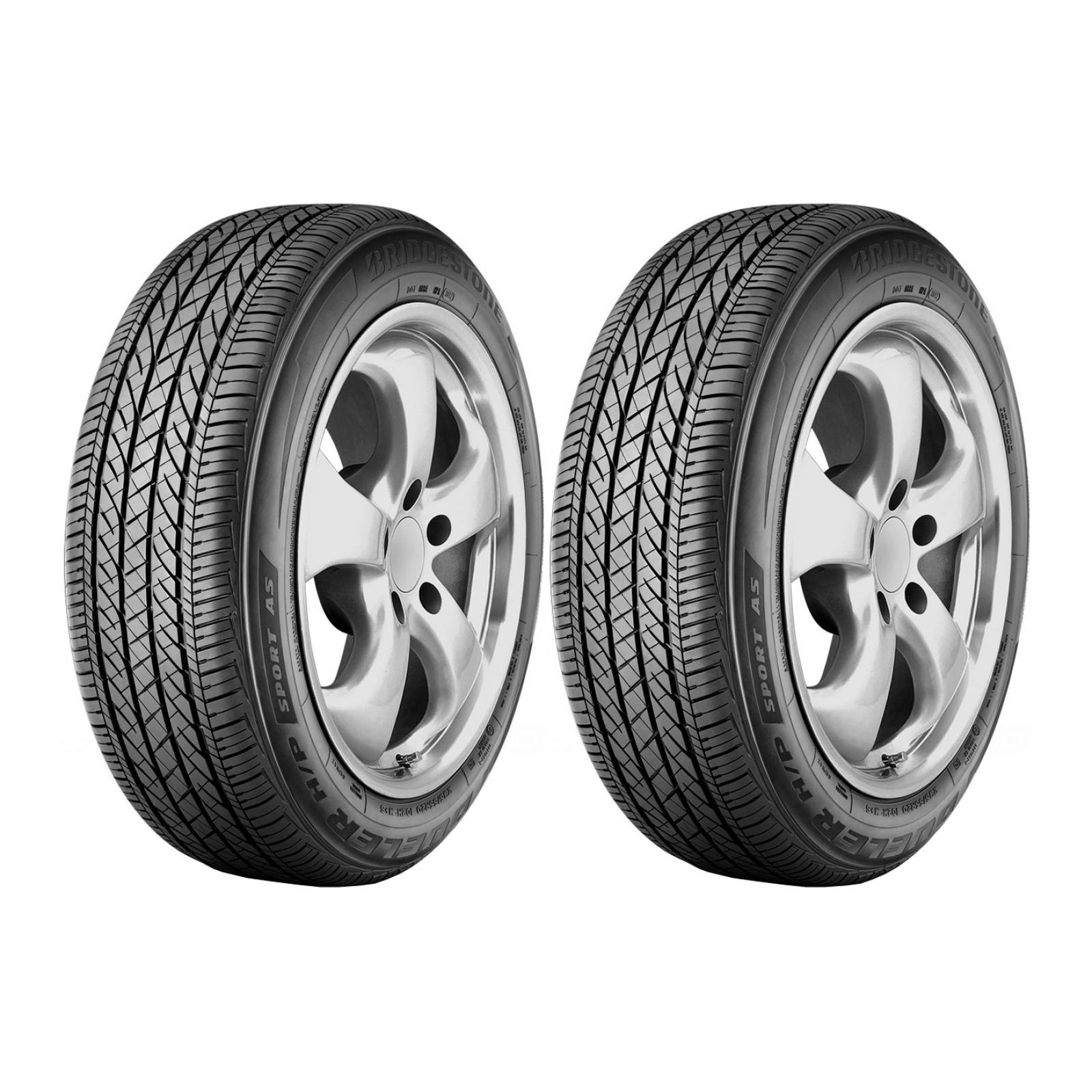 Paquete 2 llantas 225/65 r-17 102t dueler sport h/p as bridgestone