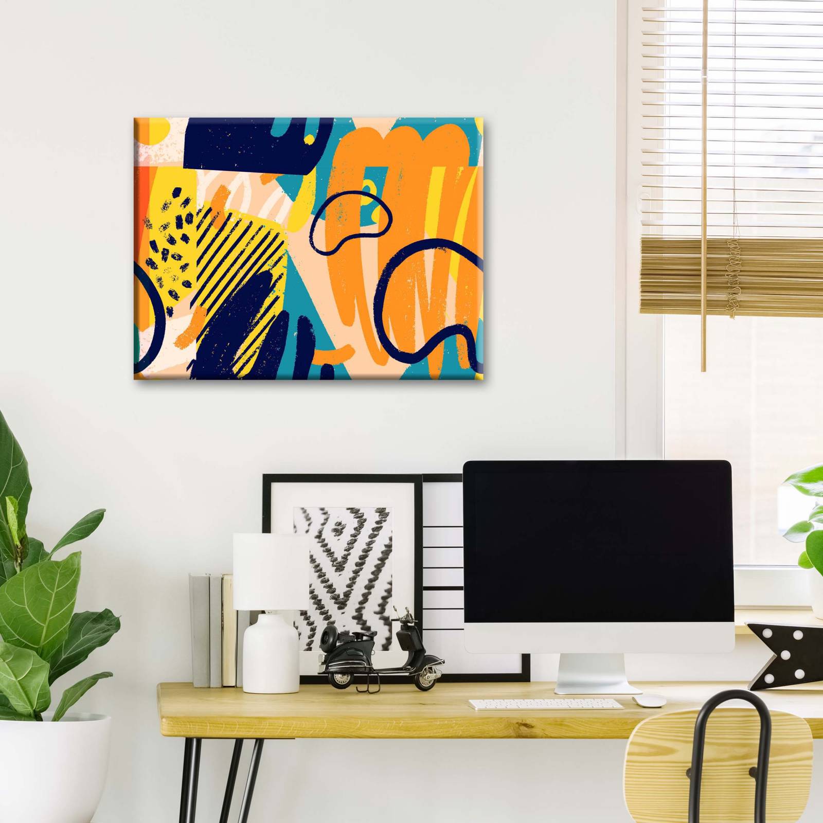 Cuadro Decorativo Canvas Abstracto 135x90