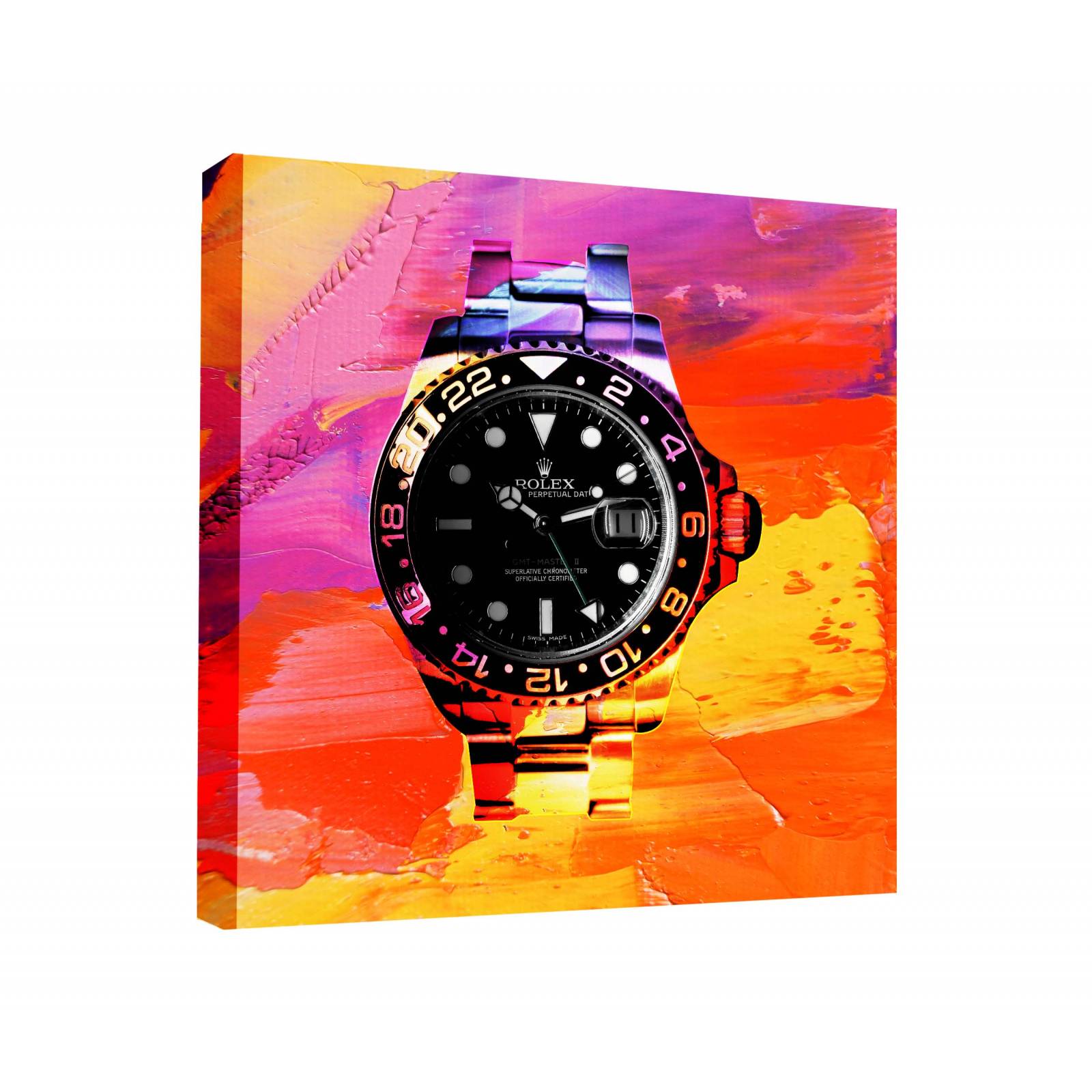 Cuadro Decorativo Canvas Reloj Rolex 100x100