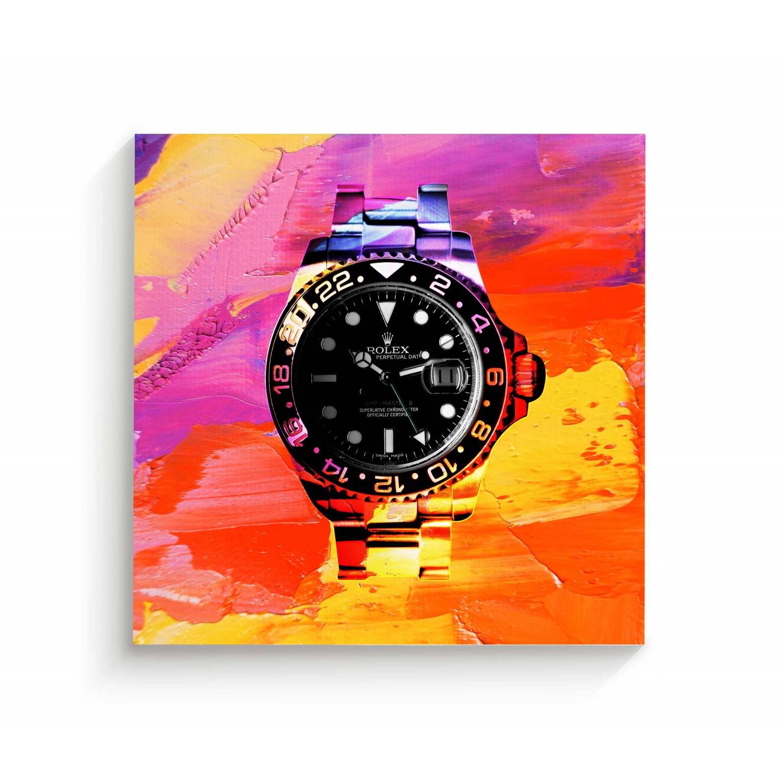 Cuadro Decorativo Canvas Reloj Rolex 50x50