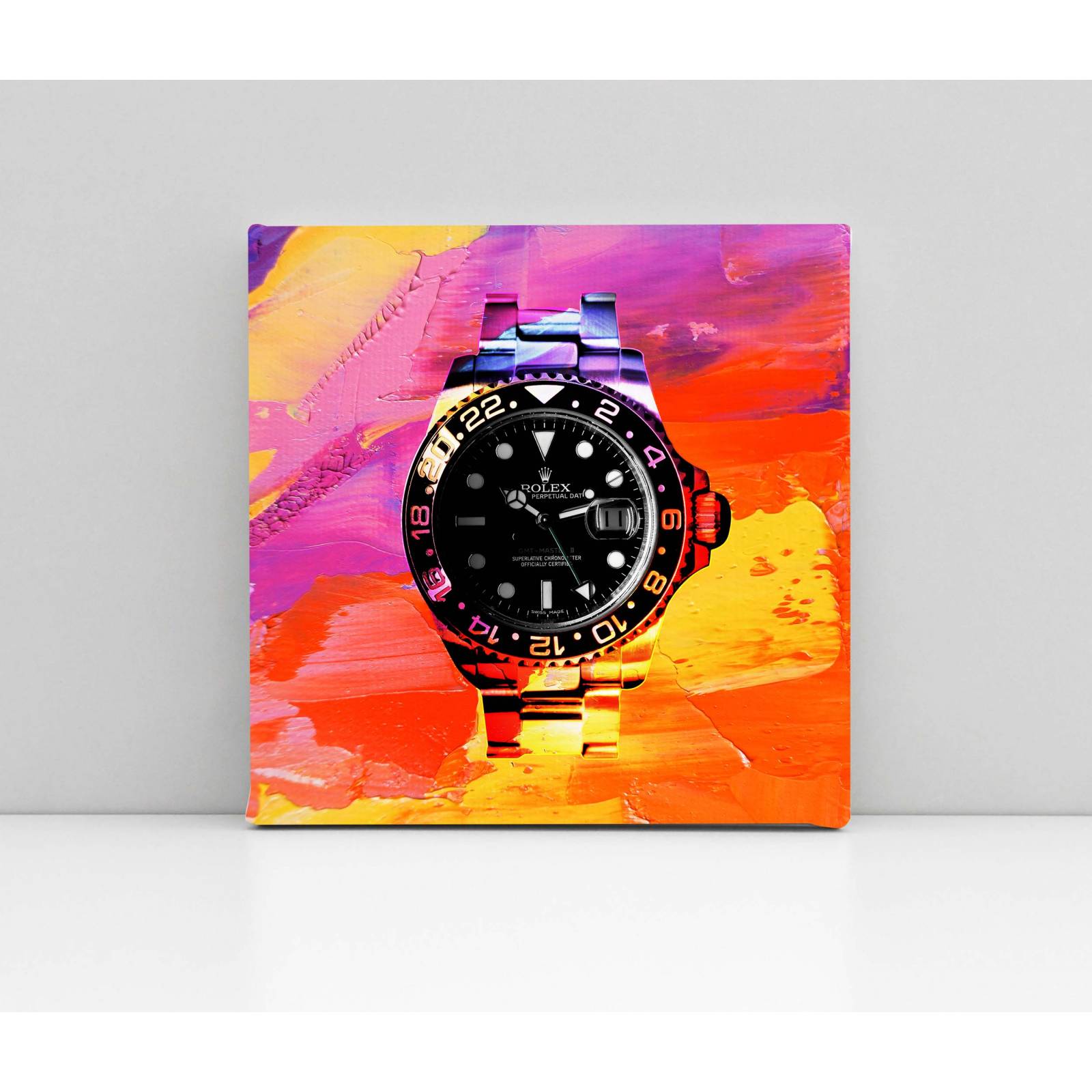 Cuadro Decorativo Canvas Reloj Rolex 50x50
