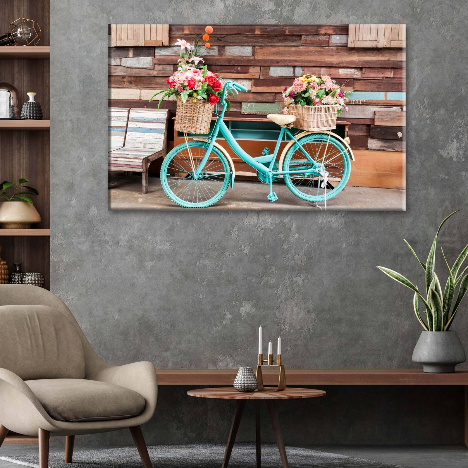 Cuadro Decorativo Canvas Bicicleta antigua 75x50