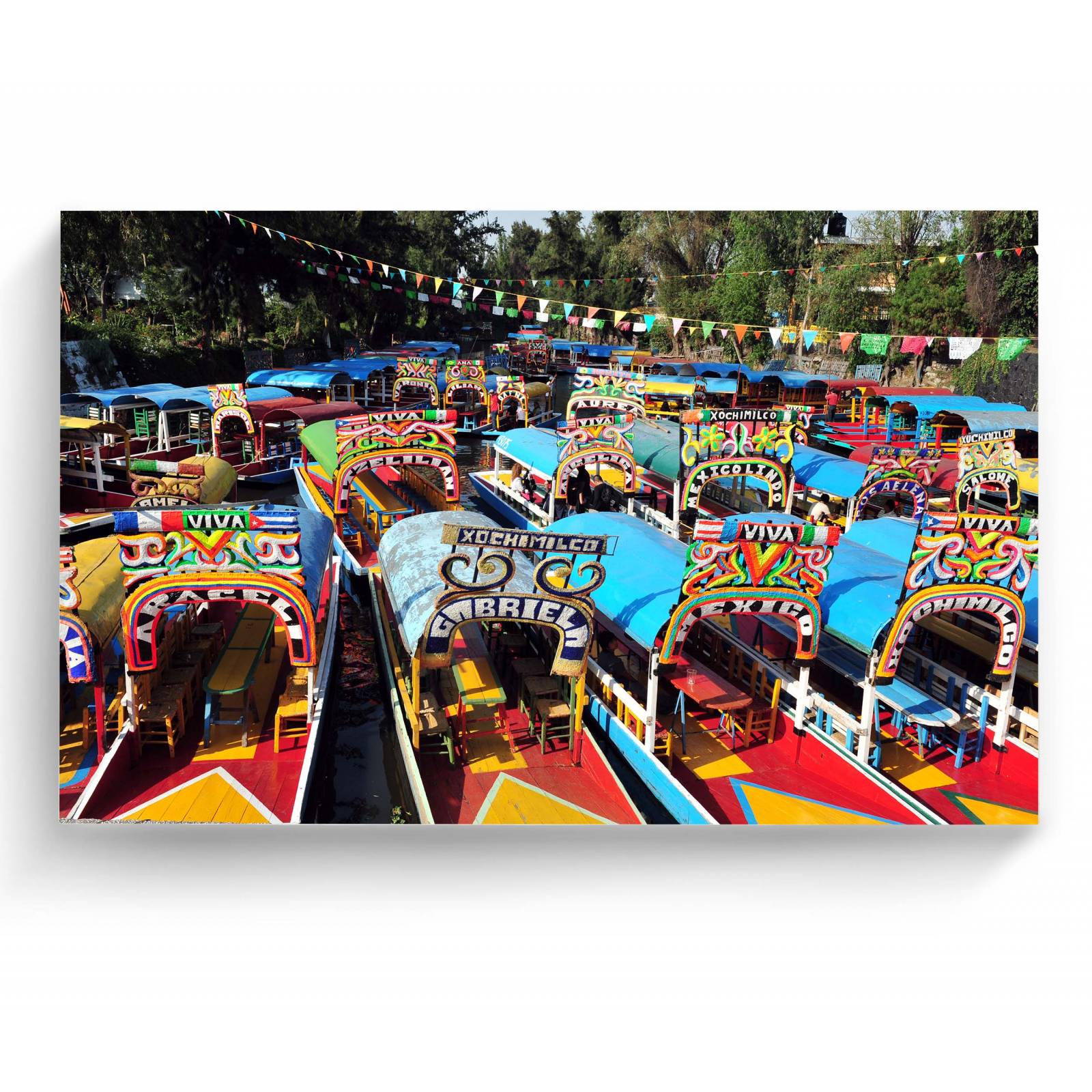 Cuadro Decorativo Canvas Trajineras, Xochimilco 105x70