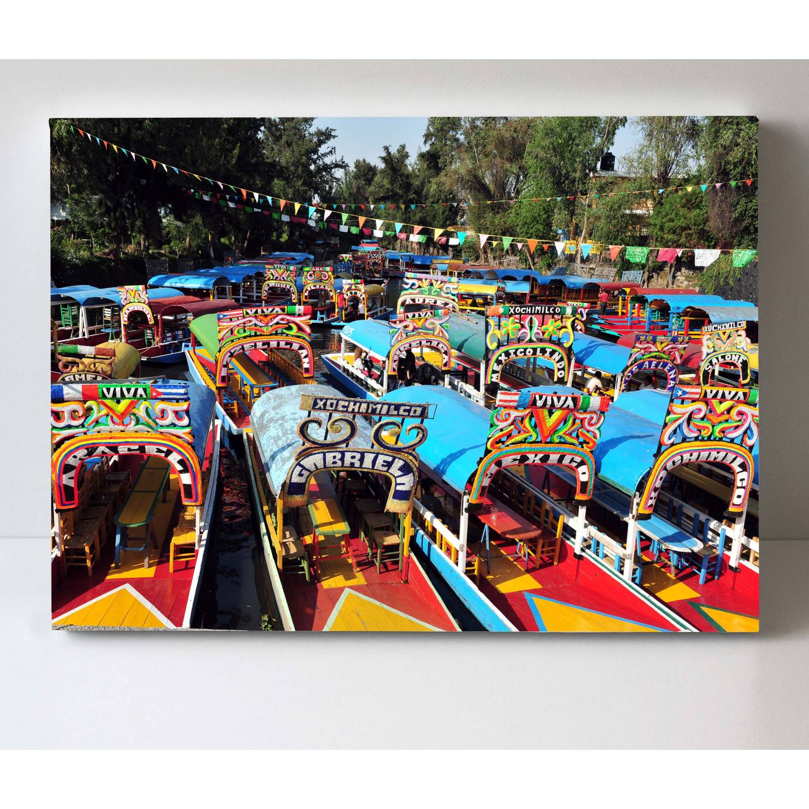Cuadro Decorativo Canvas Trajineras, Xochimilco 105x70