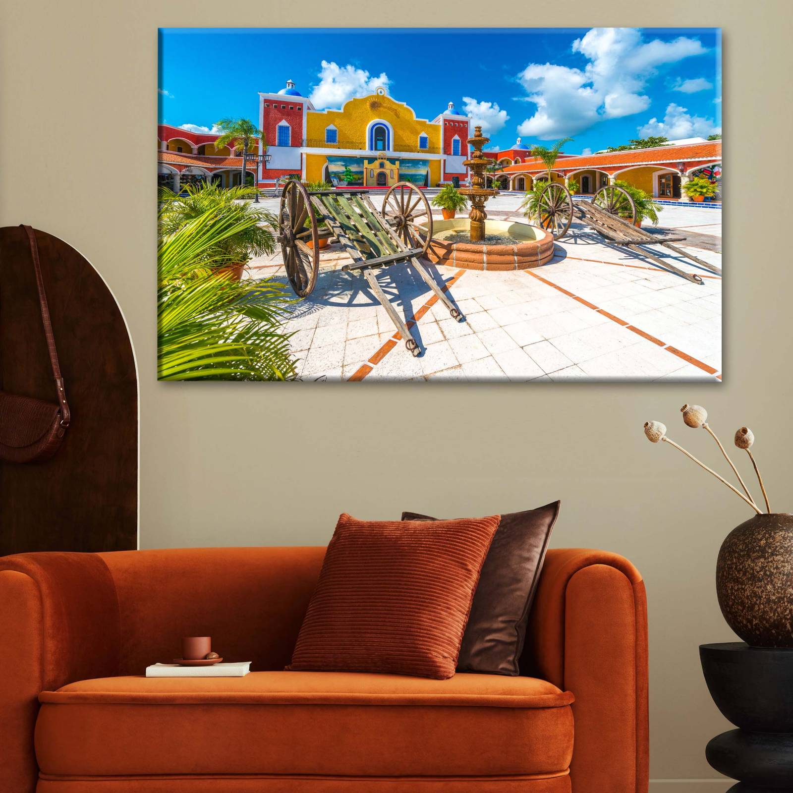 Cuadro Decorativo Canvas Hacienda tradicional 135x90