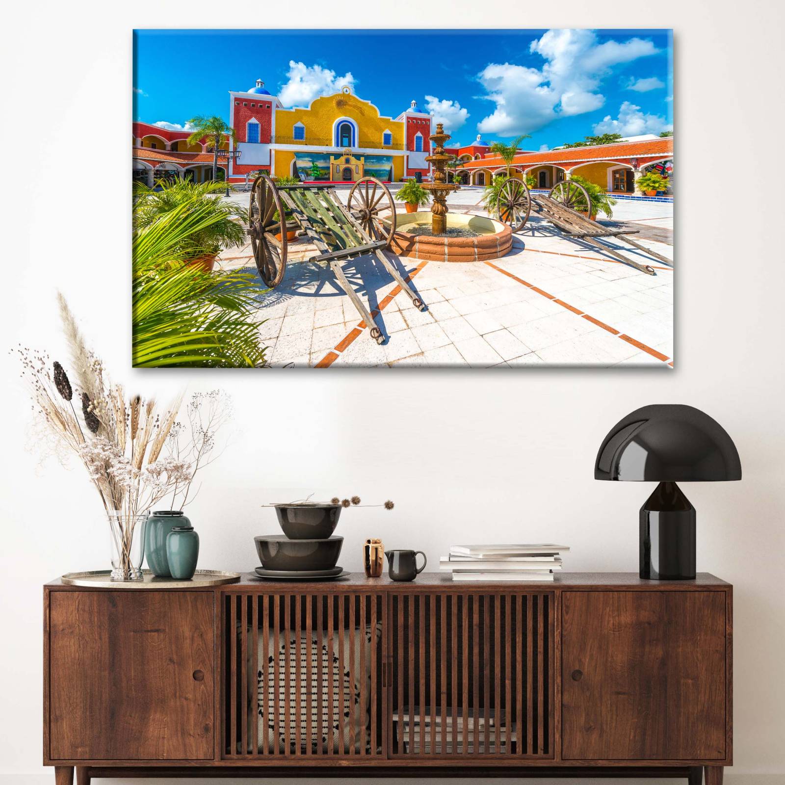 Cuadro Decorativo Canvas Hacienda tradicional 135x90