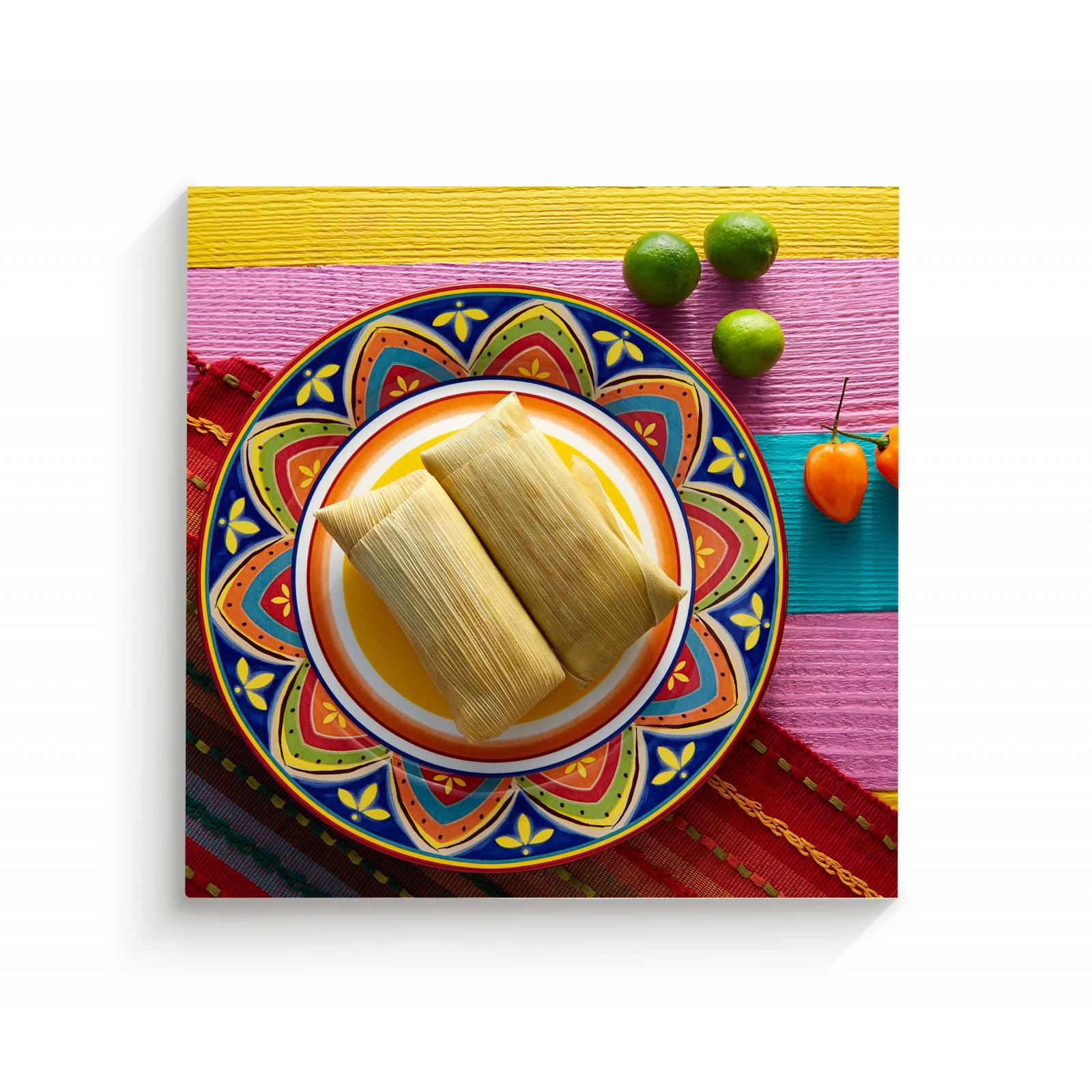 Cuadro Decorativo Canvas Tamal mexicano 50x50