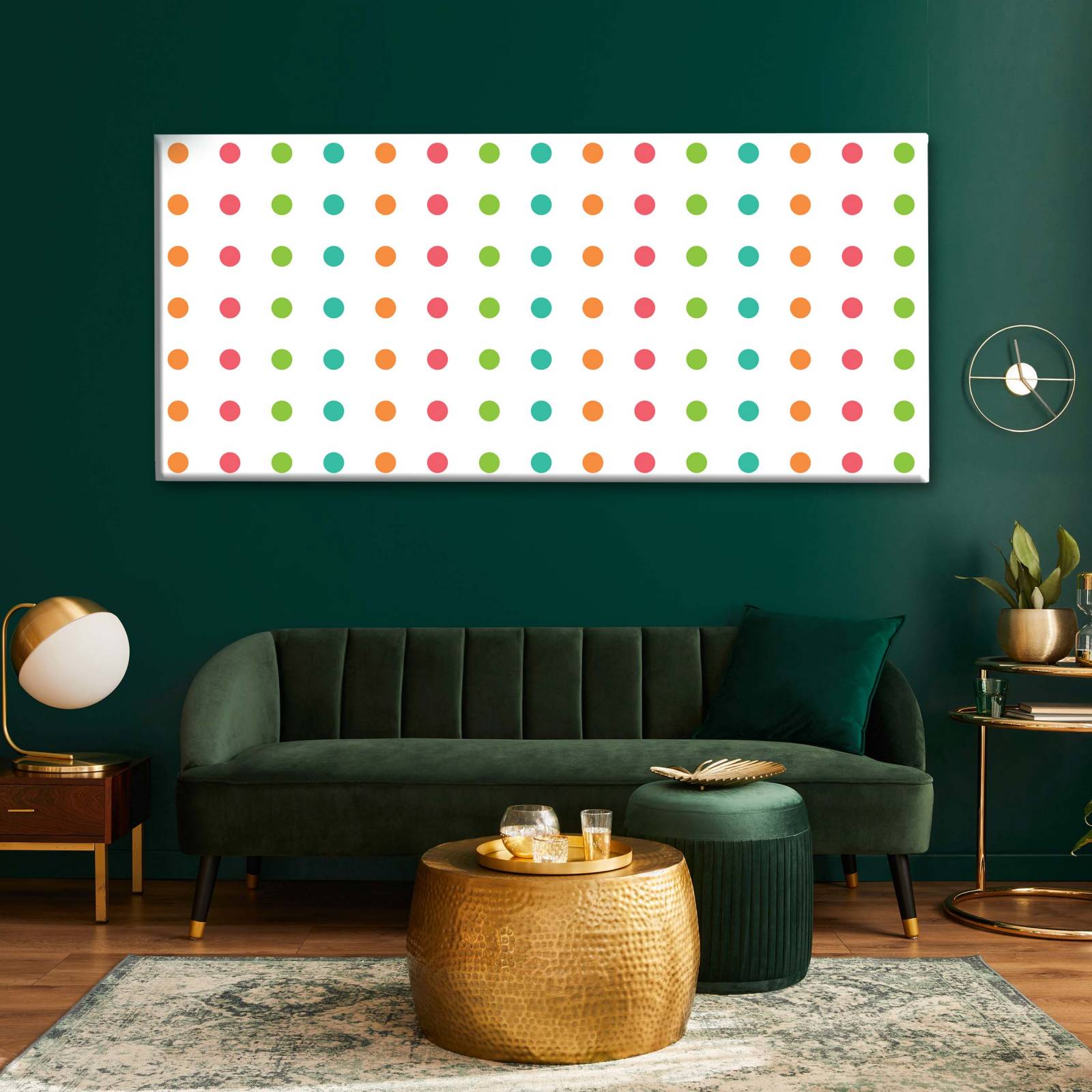 Cuadro Decorativo Canvas Linea de puntos 80x40