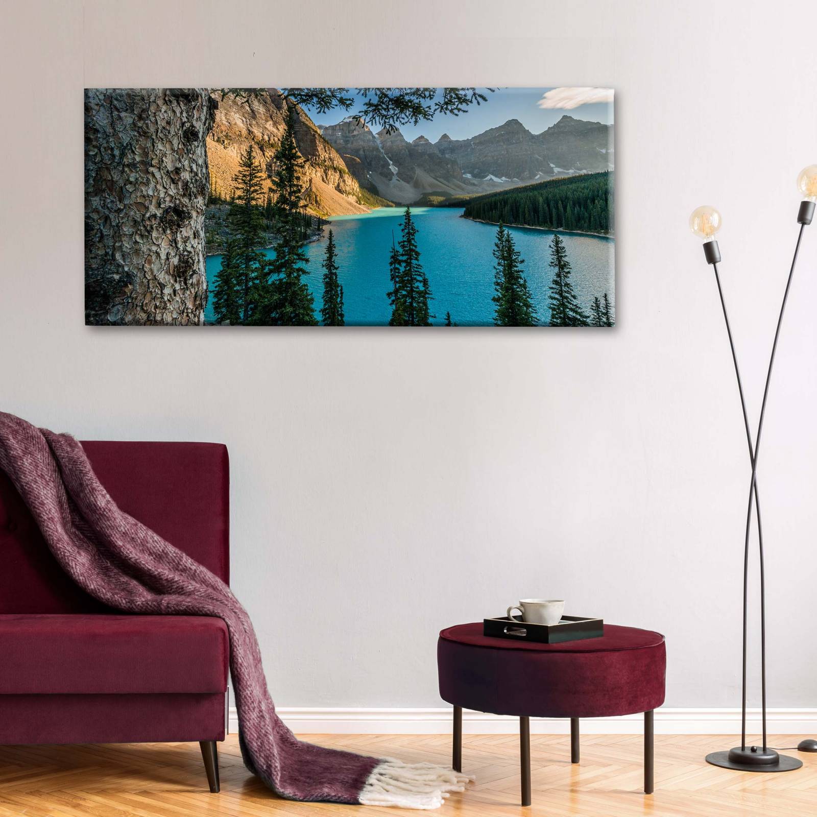 Cuadro Decorativo Canvas Lago Moraine, Canada 100x50