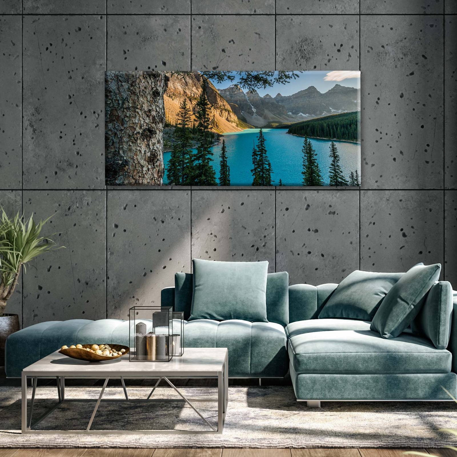 Cuadro Decorativo Canvas Lago Moraine, Canada 100x50