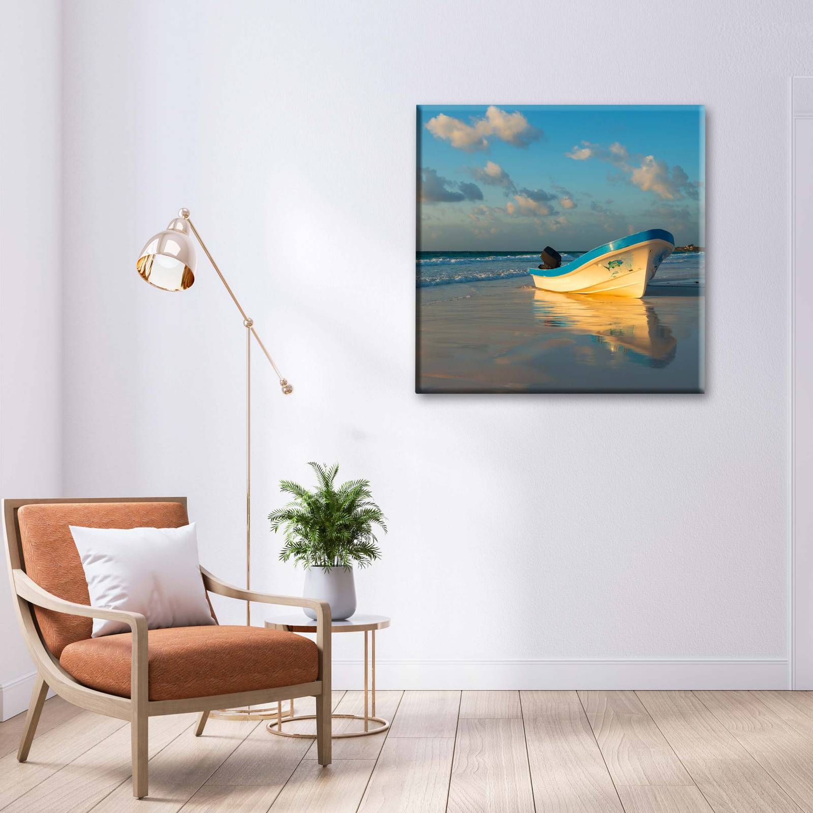 Cuadro Decorativo Canvas amanecer en Tulum 100x100