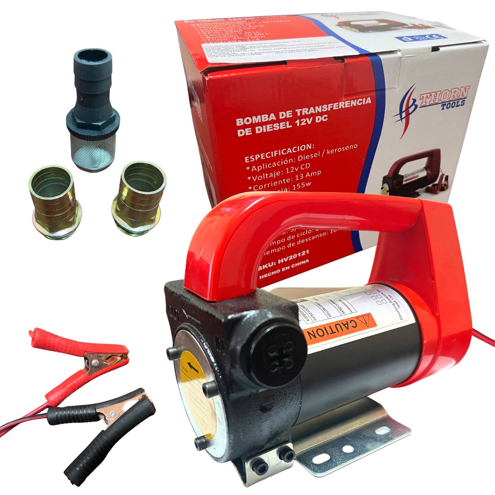 Bomba Transferencia de Diesel 10 Galones 12v thorn tools