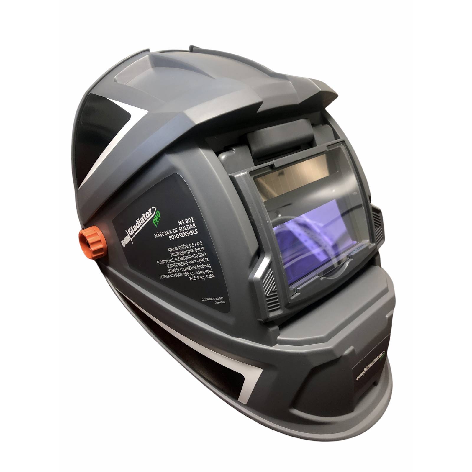 Careta Para Soldar Fotoeléctrica 925x425mm Gladiator Pro