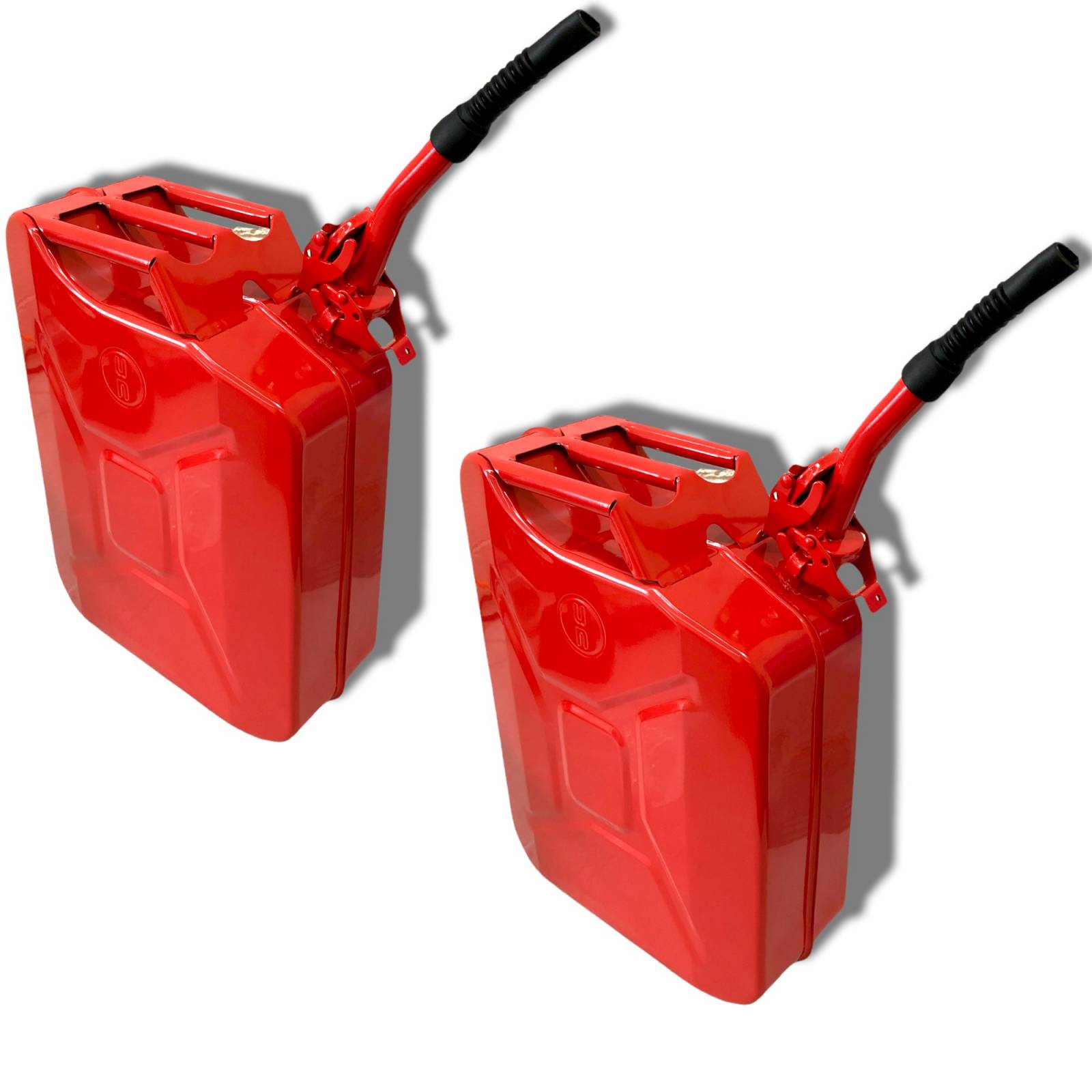 Tanque Bidon 20l Gasolina Metalico Rojo Sm0924 rd  2 Pzas