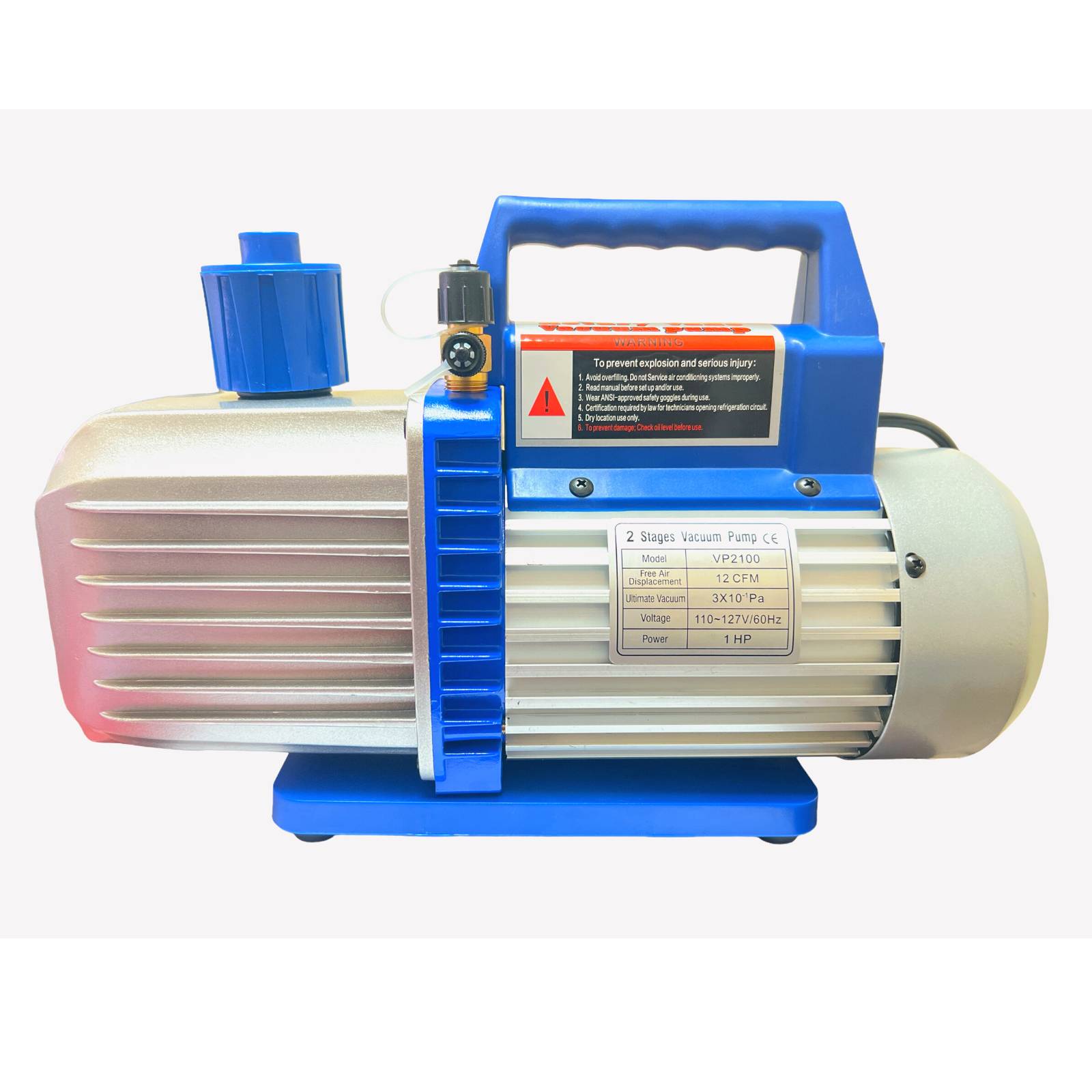 Bomba Vacío 12cfm 2 Etapa 1hp Automotriz Minisplit Comercial