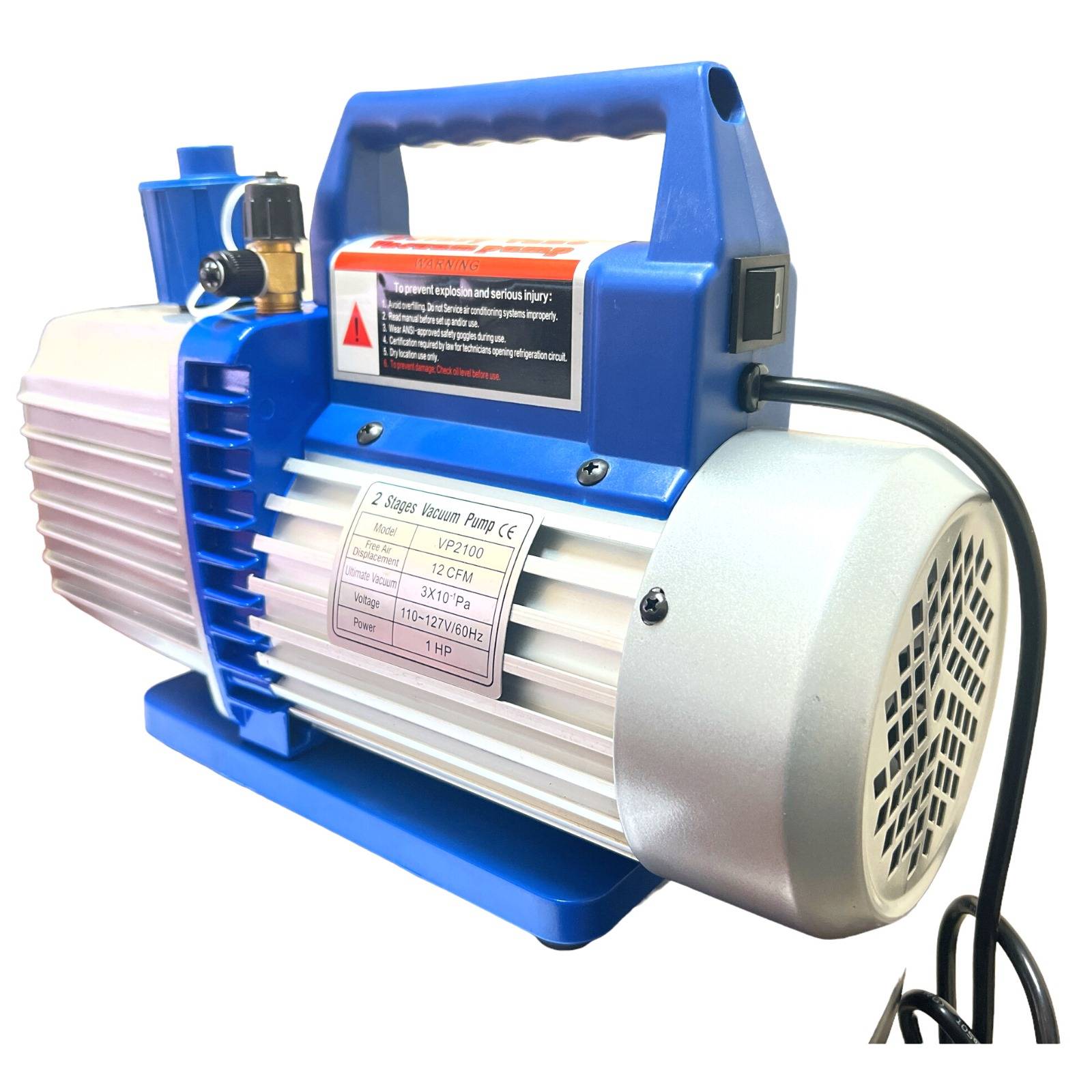 Bomba Vacío 12cfm 2 Etapa 1hp Automotriz Minisplit Comercial