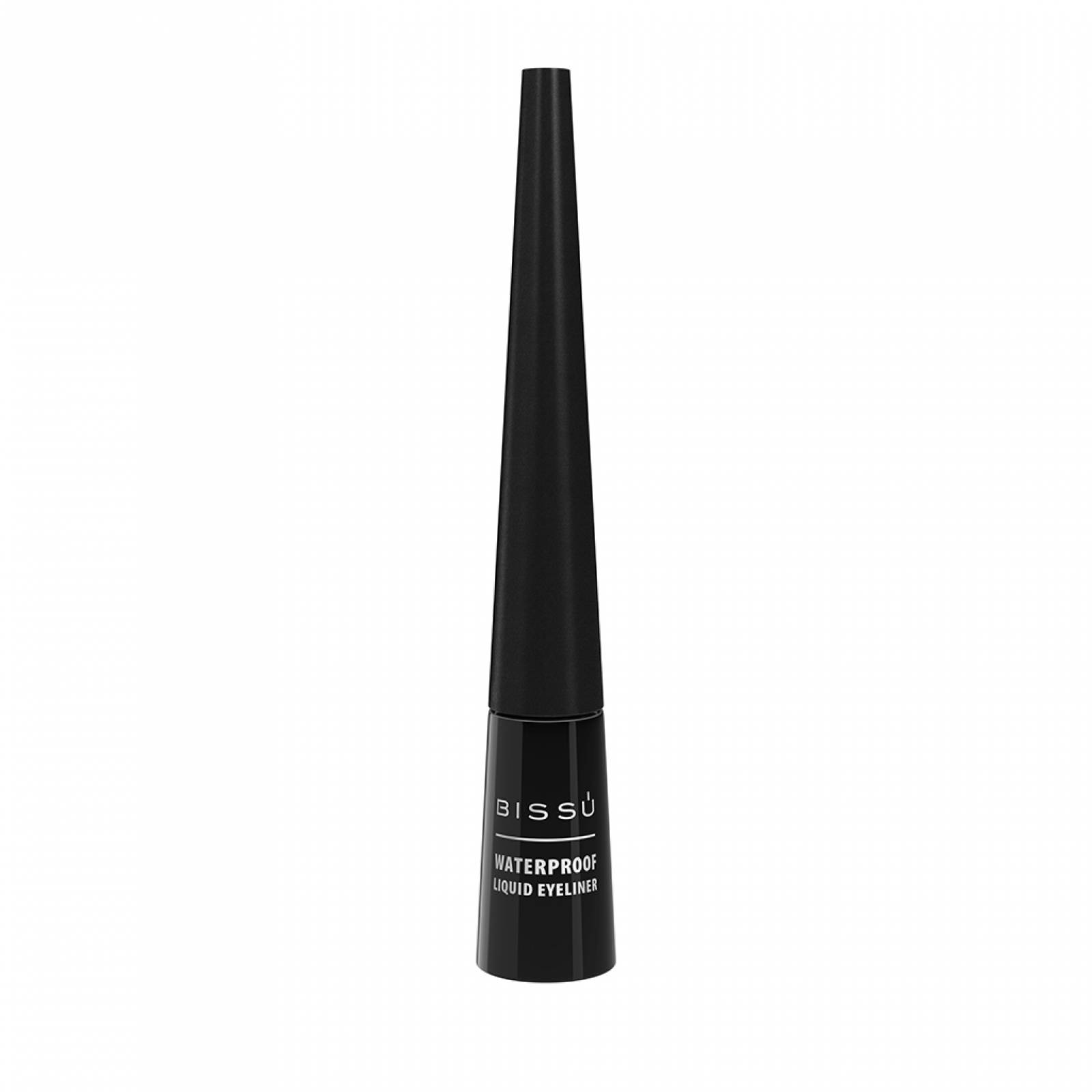 Delineador Líquido De Ojos Bissú Original Tintero Waterproof Color Negro