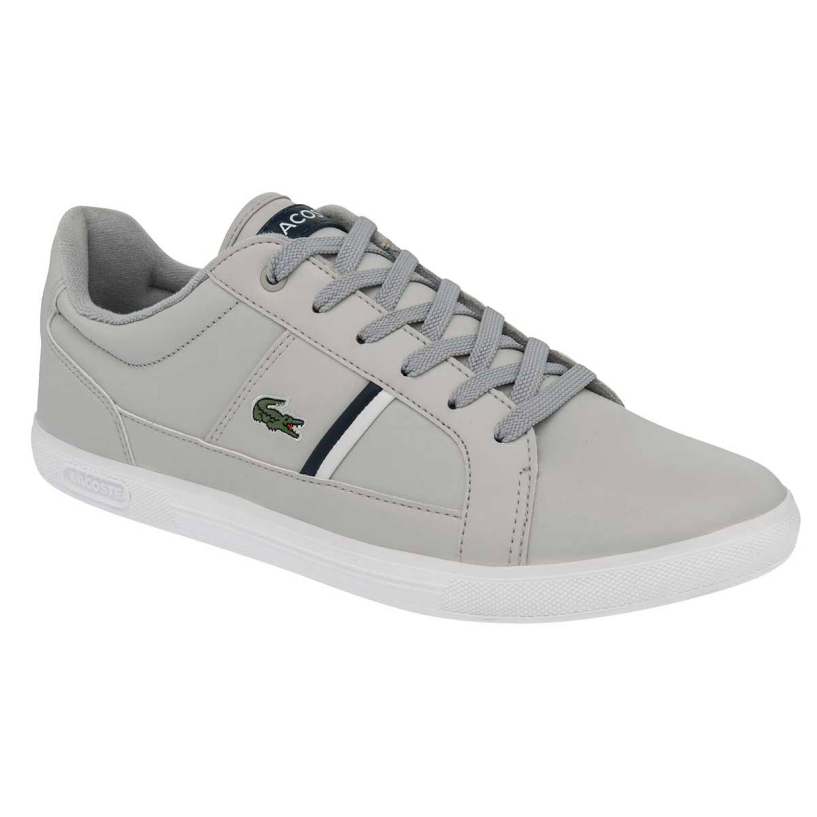 Tenis lacoste gris discount hombre