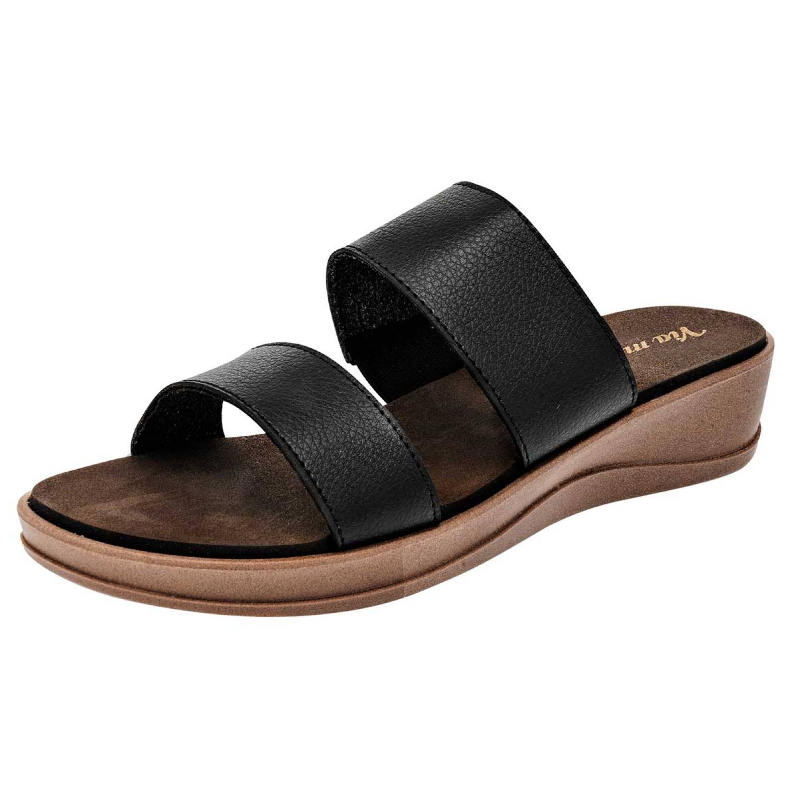 Sandalia Via moda Negro Aldara