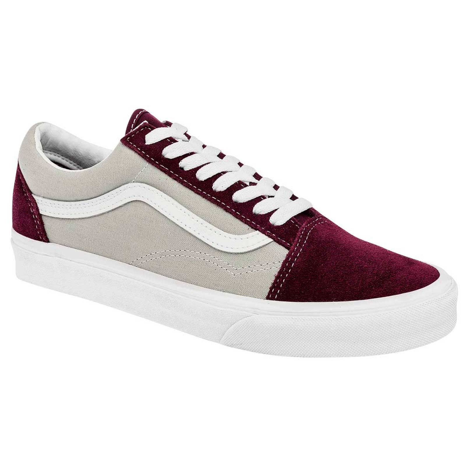 Zapatos vans on sale color vino 60