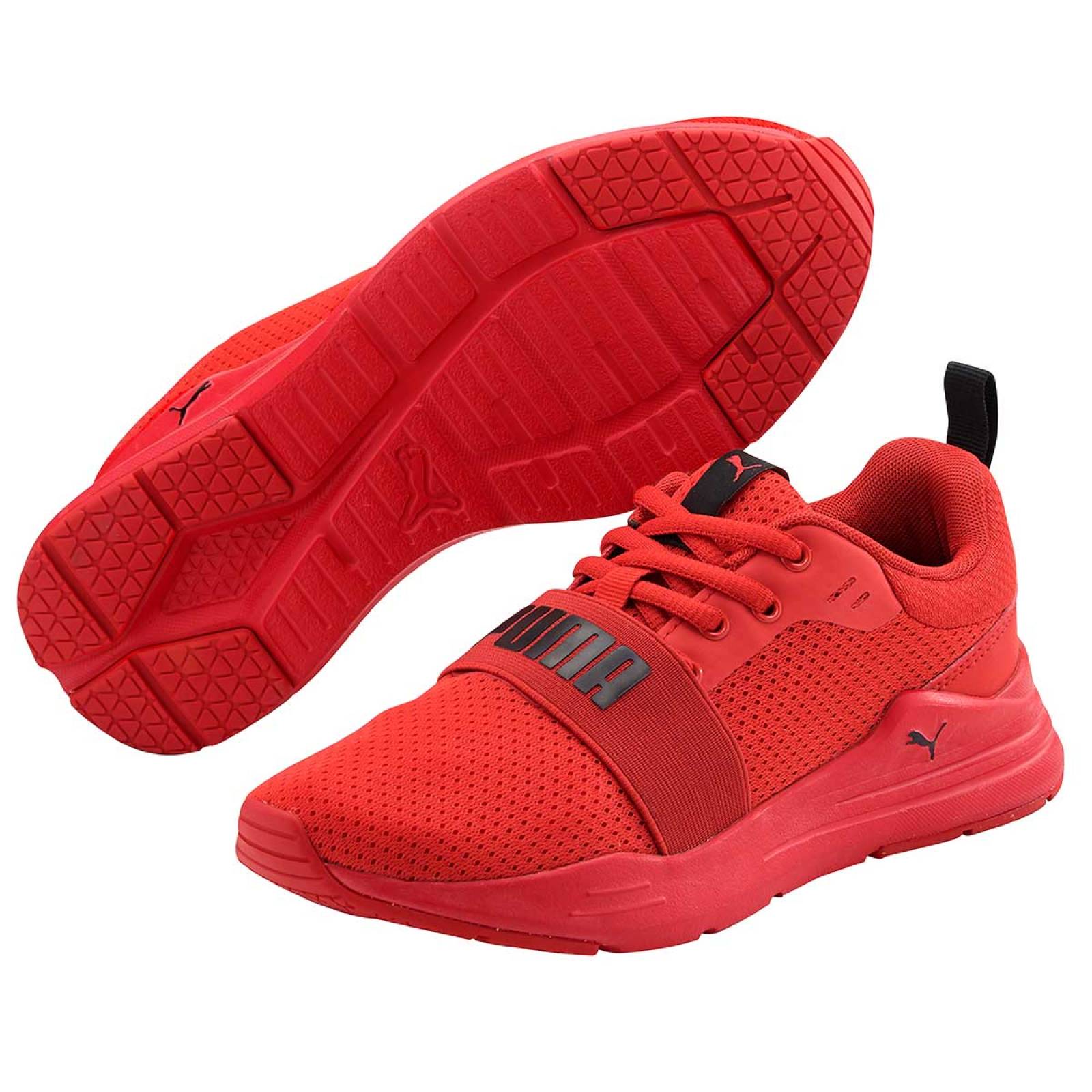 Zapatos puma 2024 rojos junior