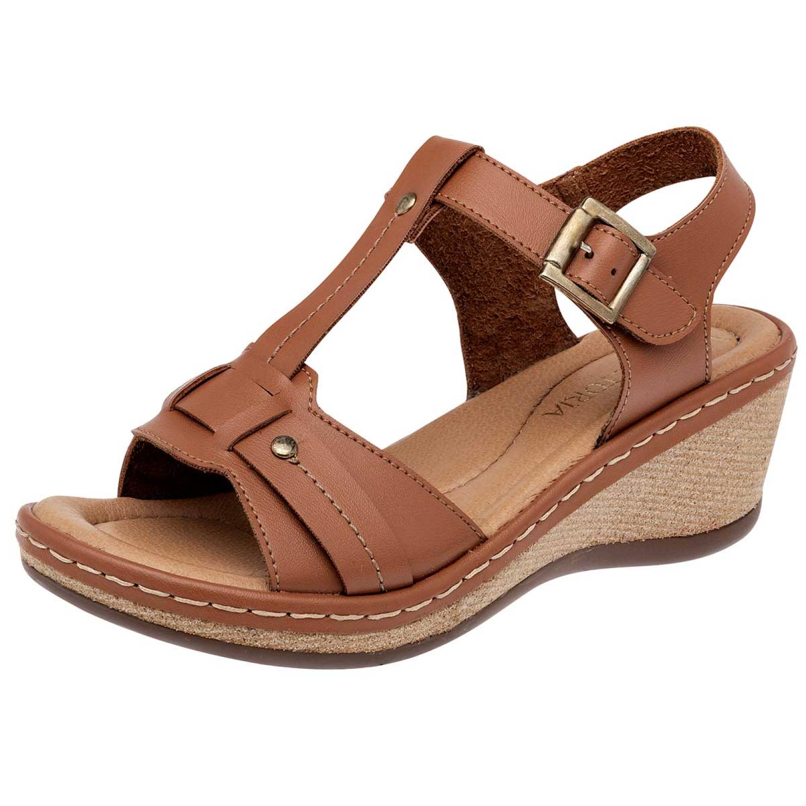 Sandalia Via victoria Camel 1280