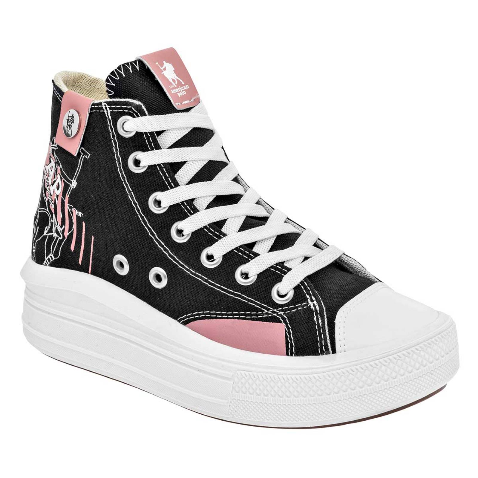 Tenis American polo Negro 2474