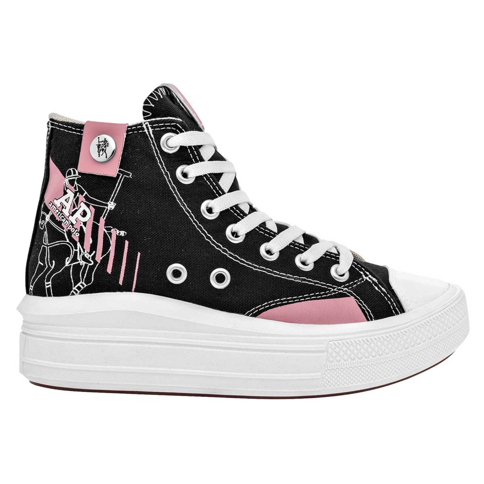 Tenis American polo Negro 2474