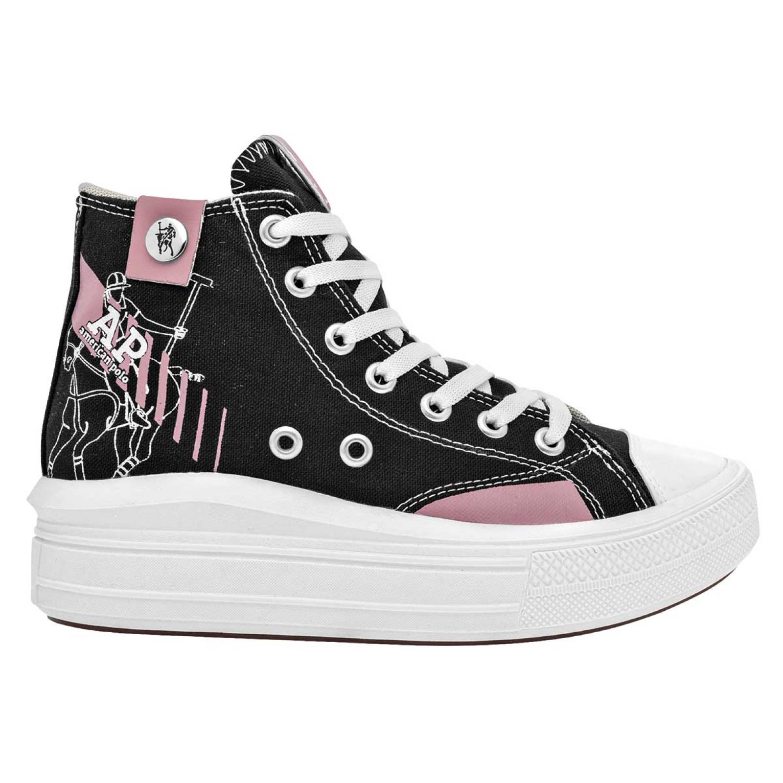 Tenis American polo Negro 2474