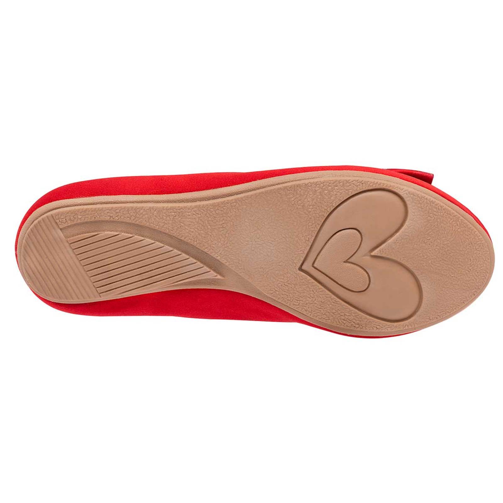 Flats Miss pink Rojo Libia